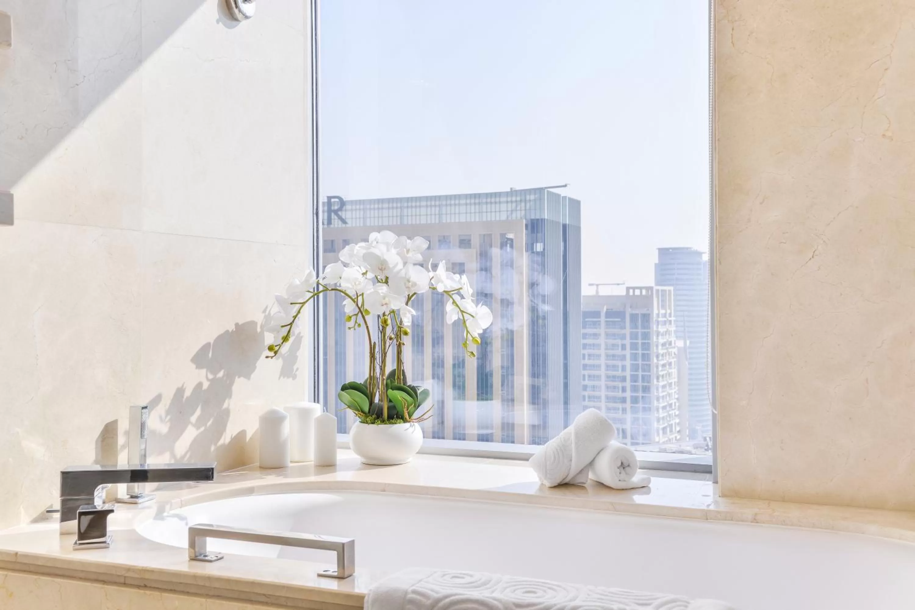 Bathroom in Emaar Residences Dubai Marina by Qstay - formerly Address Dubai Marina