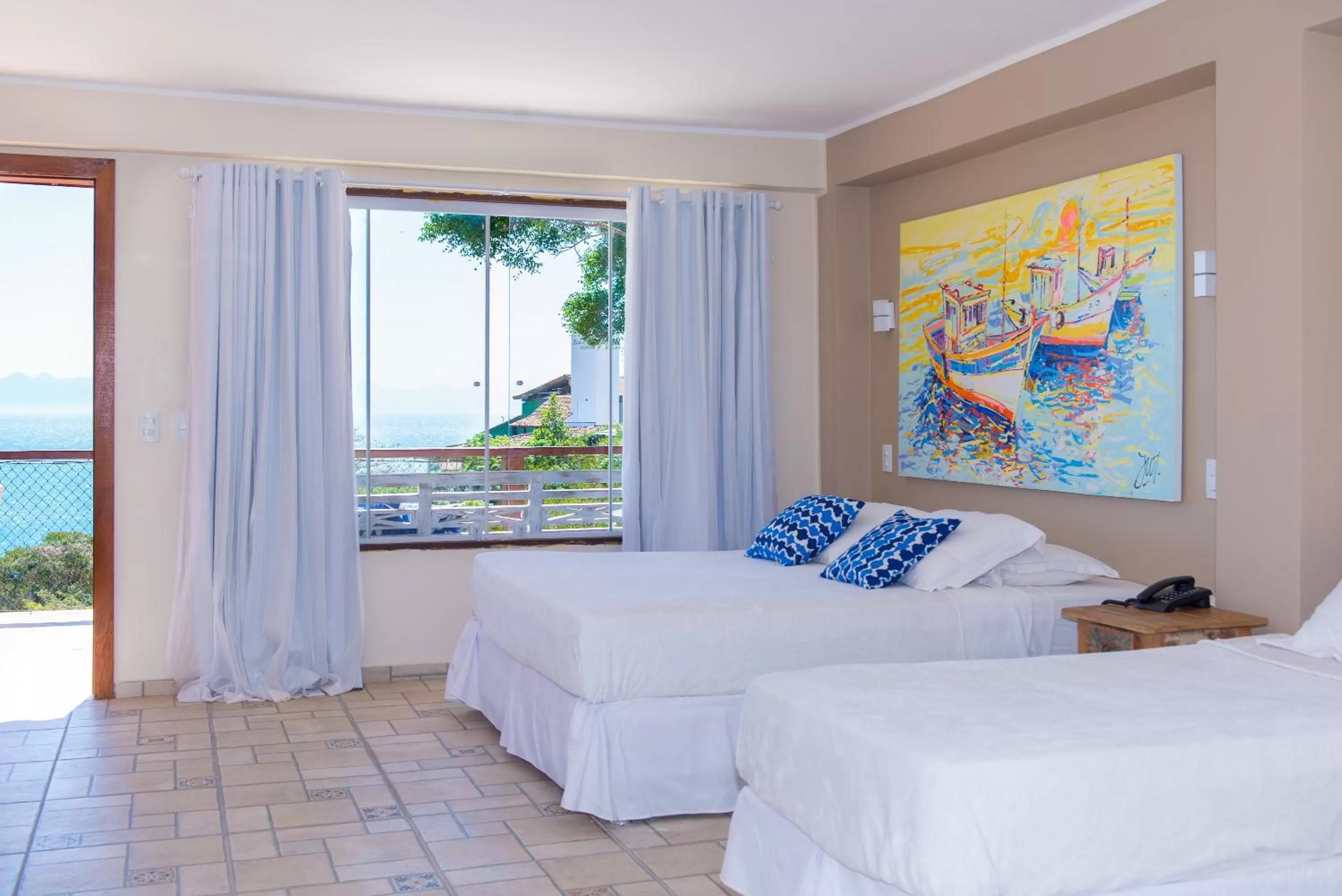 Bed in Pousada La Dolce Vita