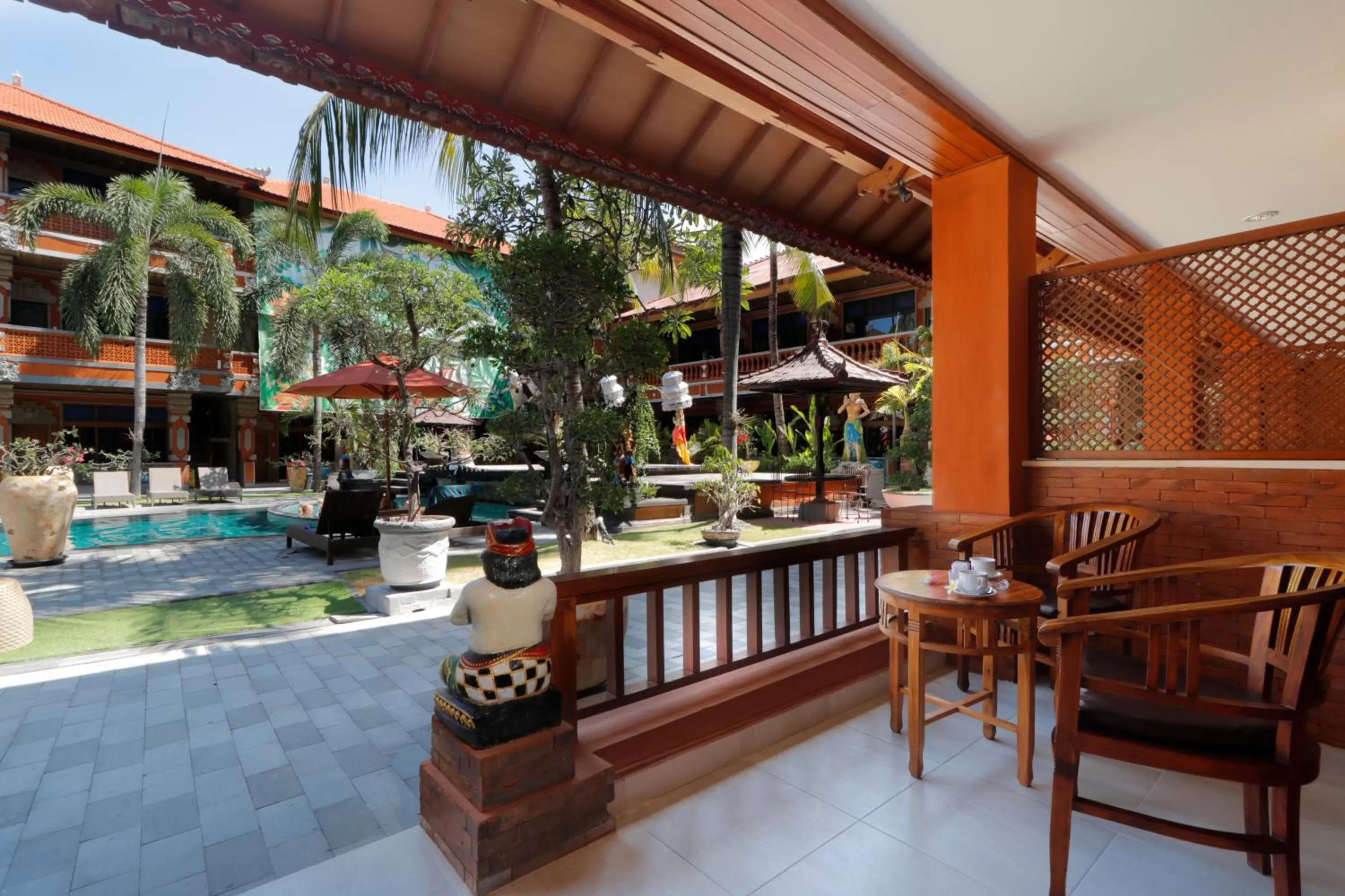 Balcony/Terrace in Wina Holiday Villa Kuta Bali