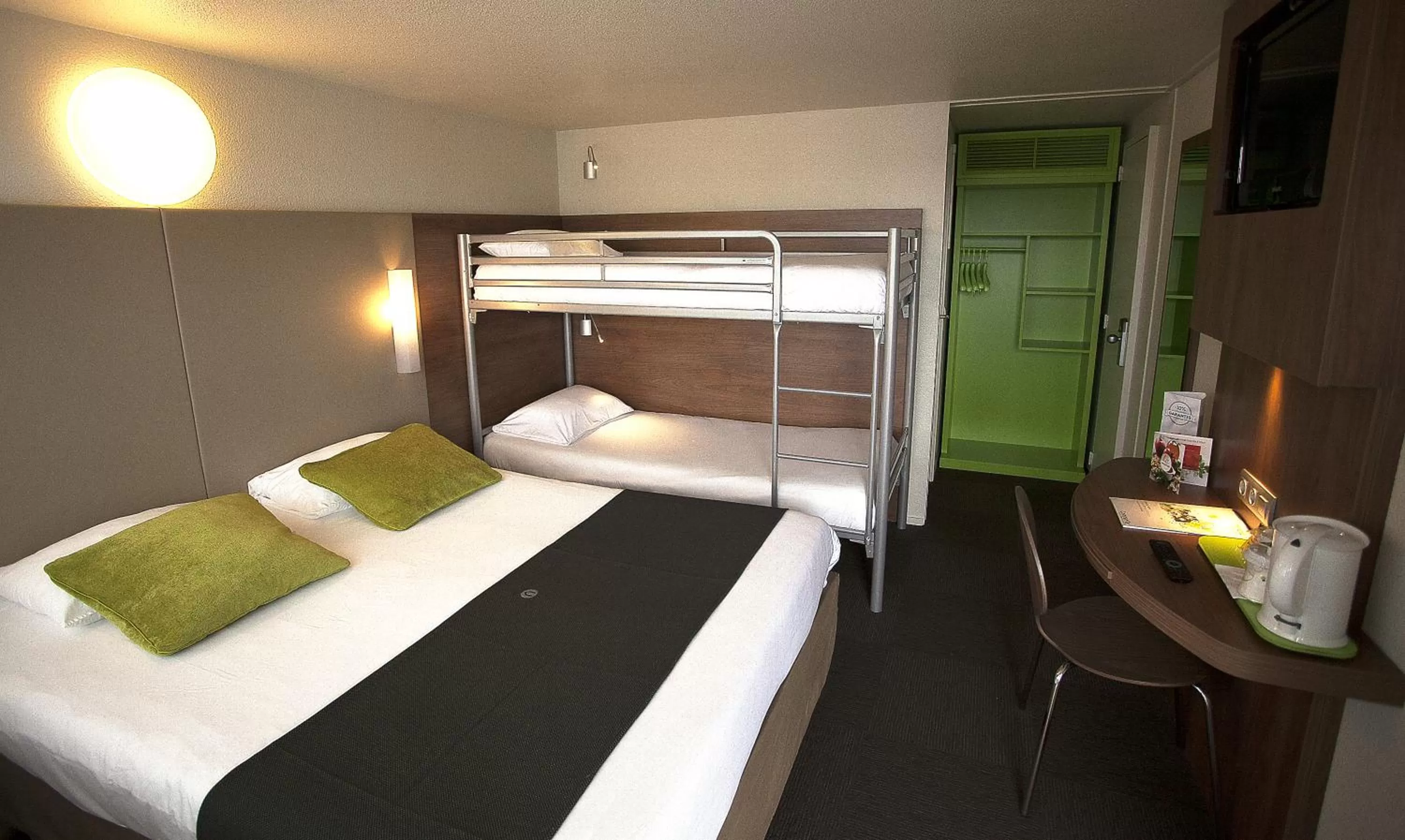 One Double Bed  2 Single Beds - Room Next Generation in Campanile Dinan - Taden
