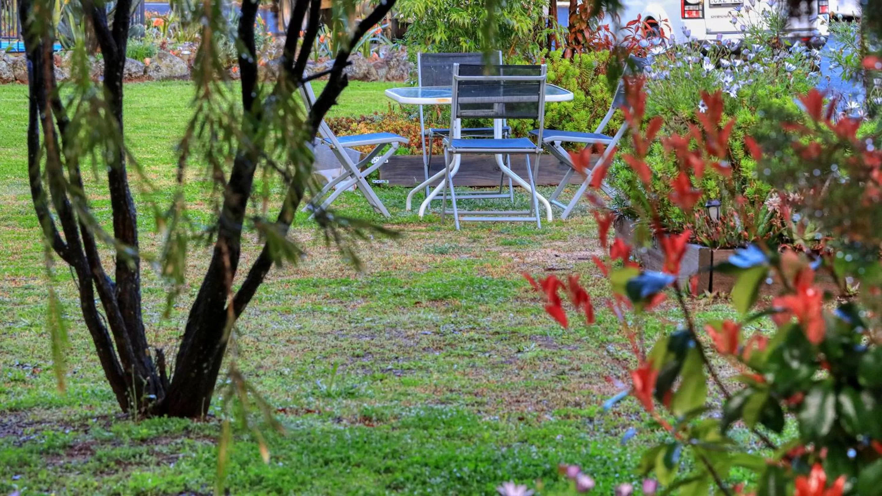 Seating area in Azalea Motel