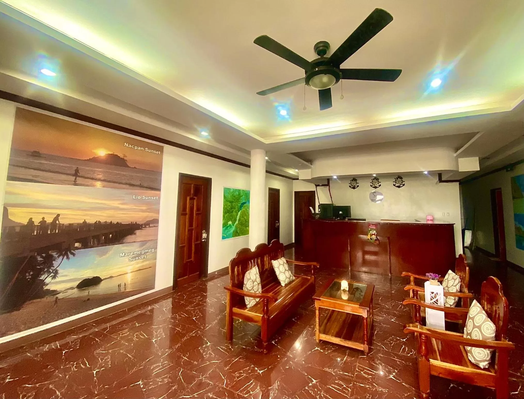Seating area in Sophias Beach Guest House
