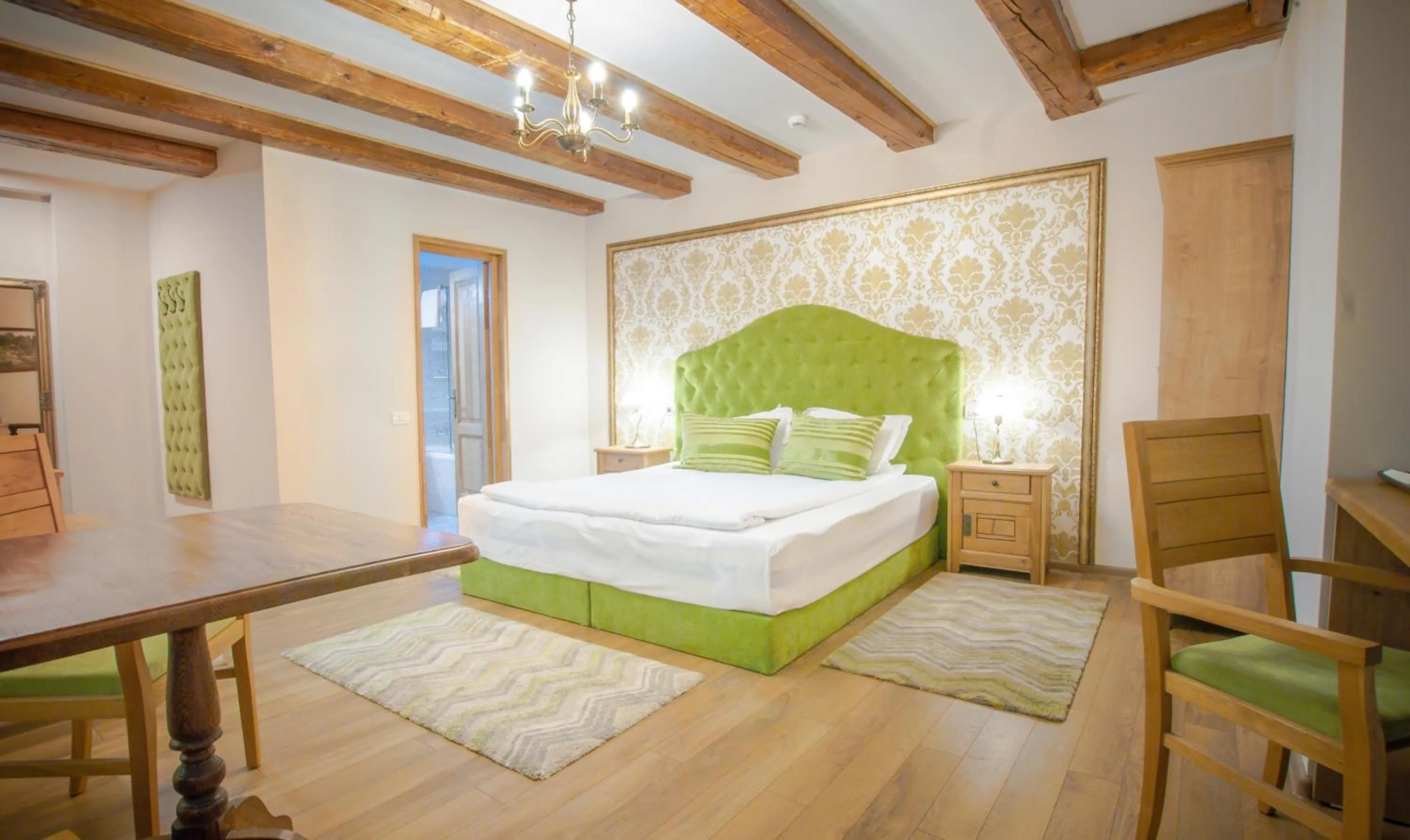 Bedroom, Bed in Safrano Palace