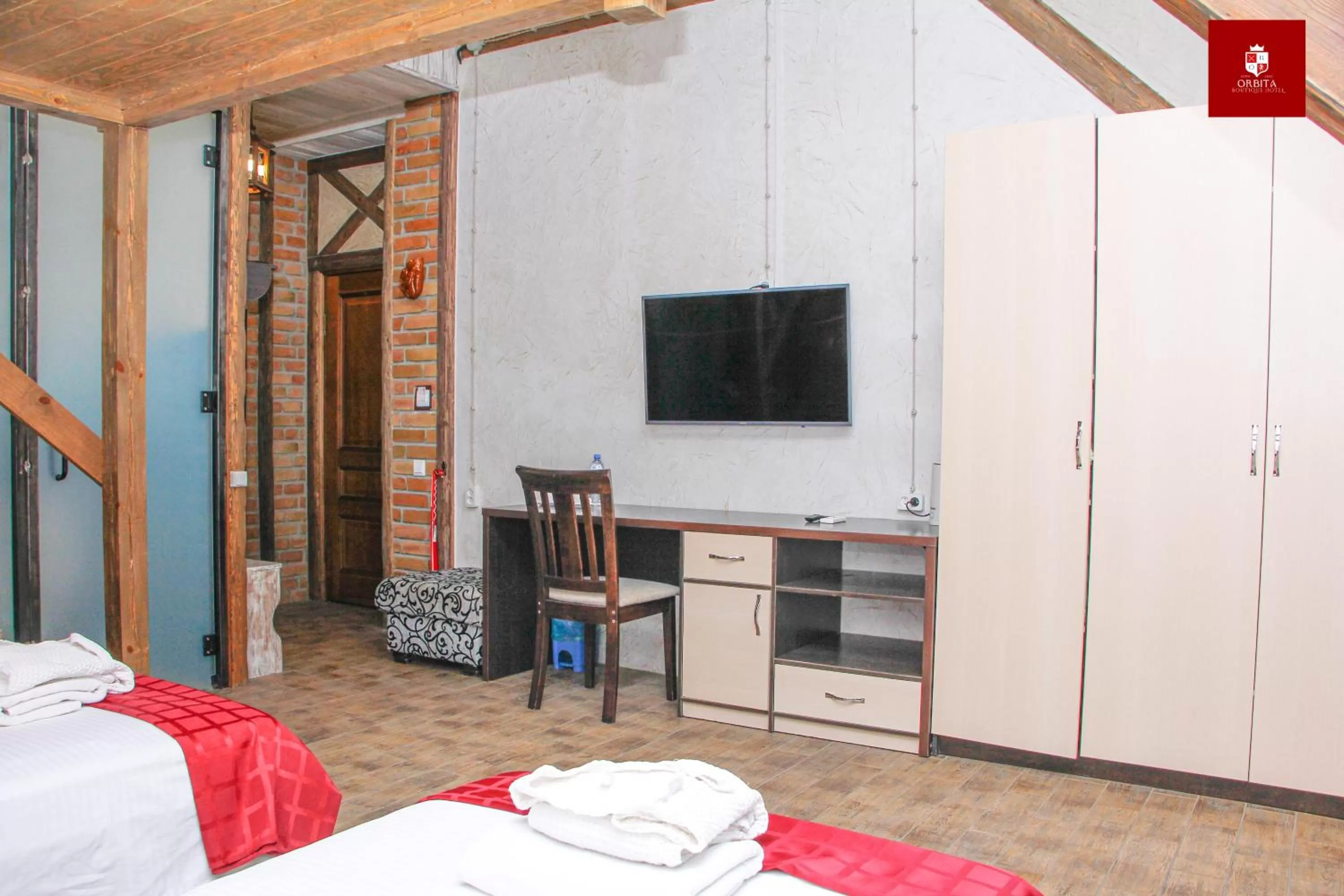 Photo of the whole room, Bed in Orbita hotel Shymkent