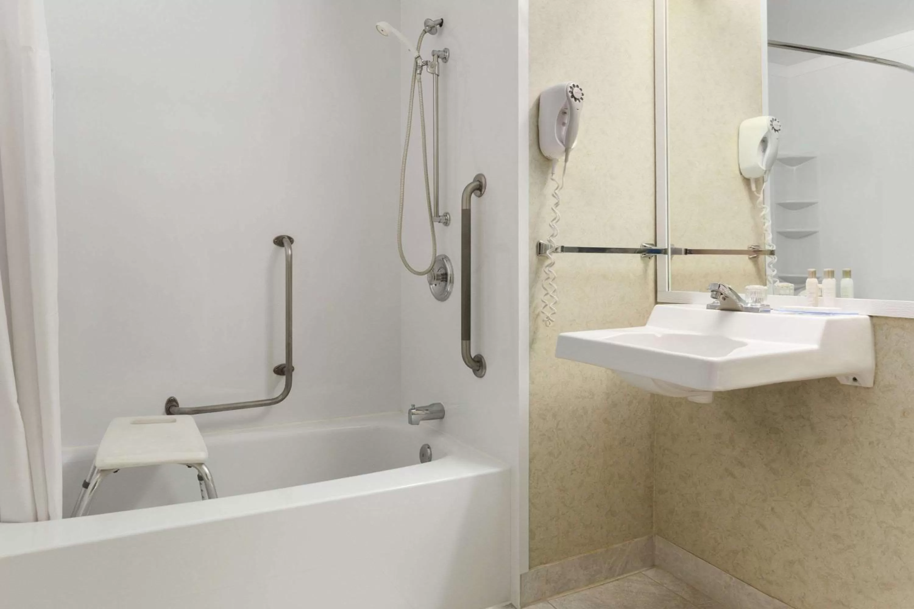 Bathroom in Travelodge by Wyndham Winnipeg East