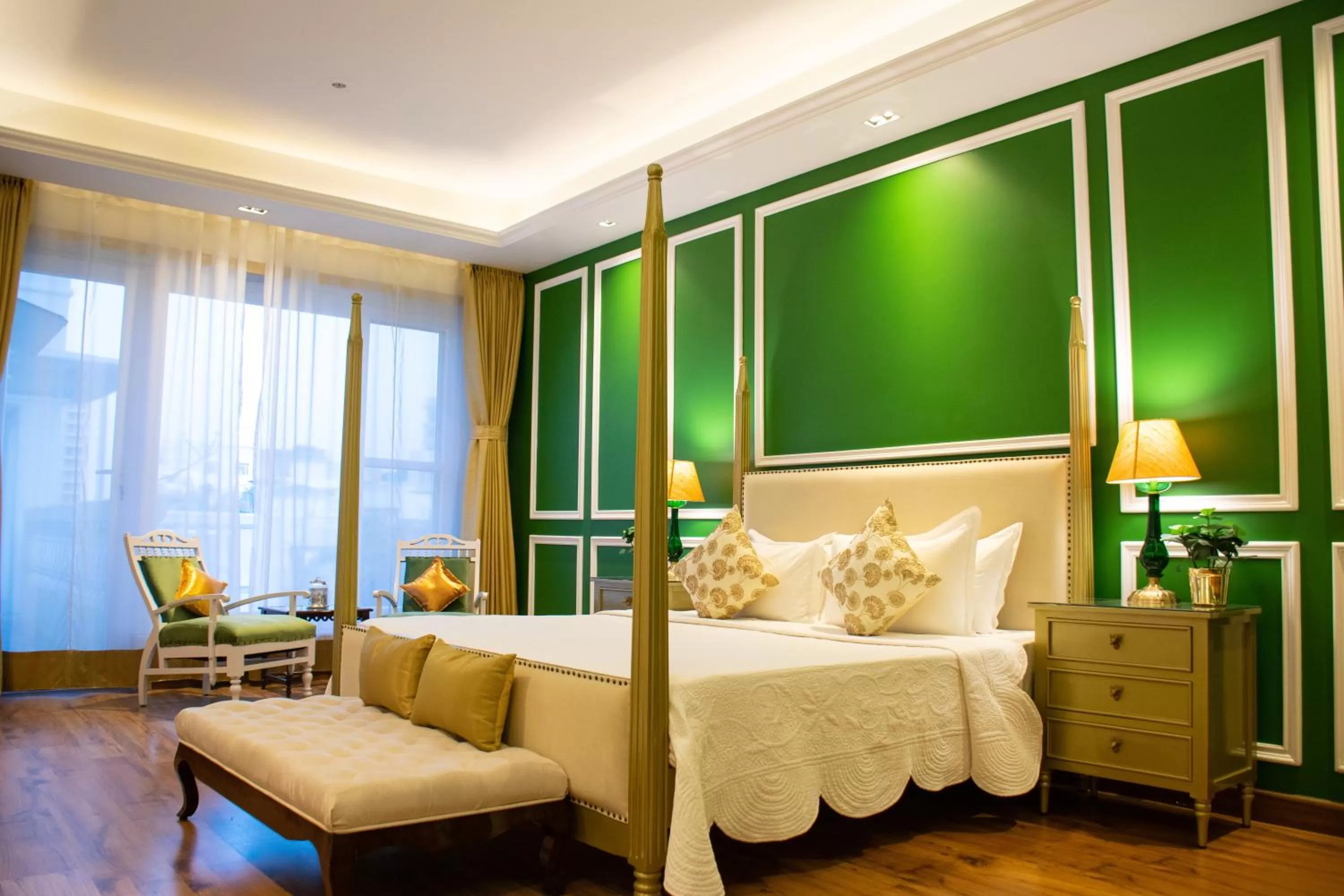 Photo of the whole room, Bed in Dileep Kothi - A Royal Boutique Luxury Suites in Jaipur