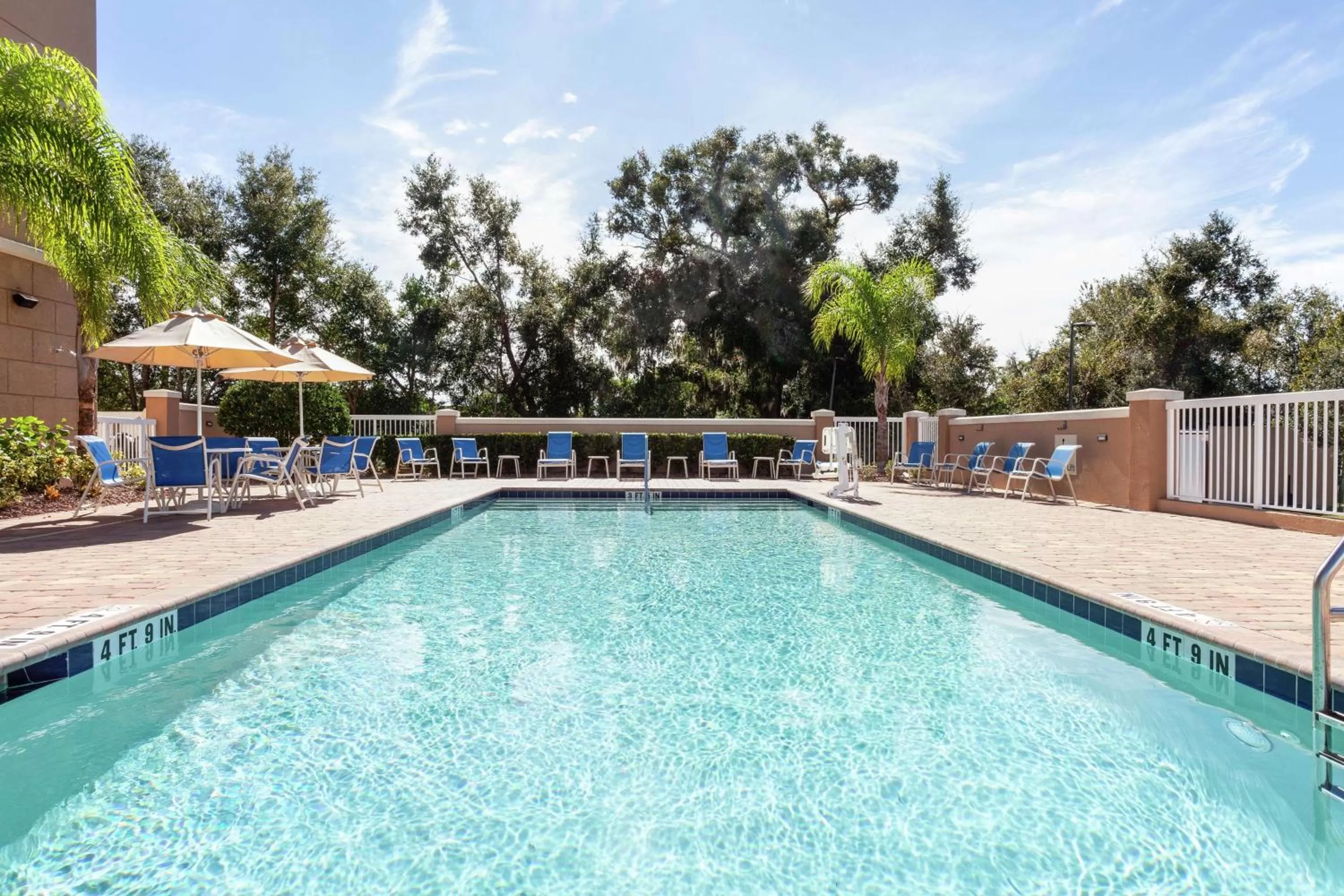 Pool view in Hampton Inn & Suites - DeLand