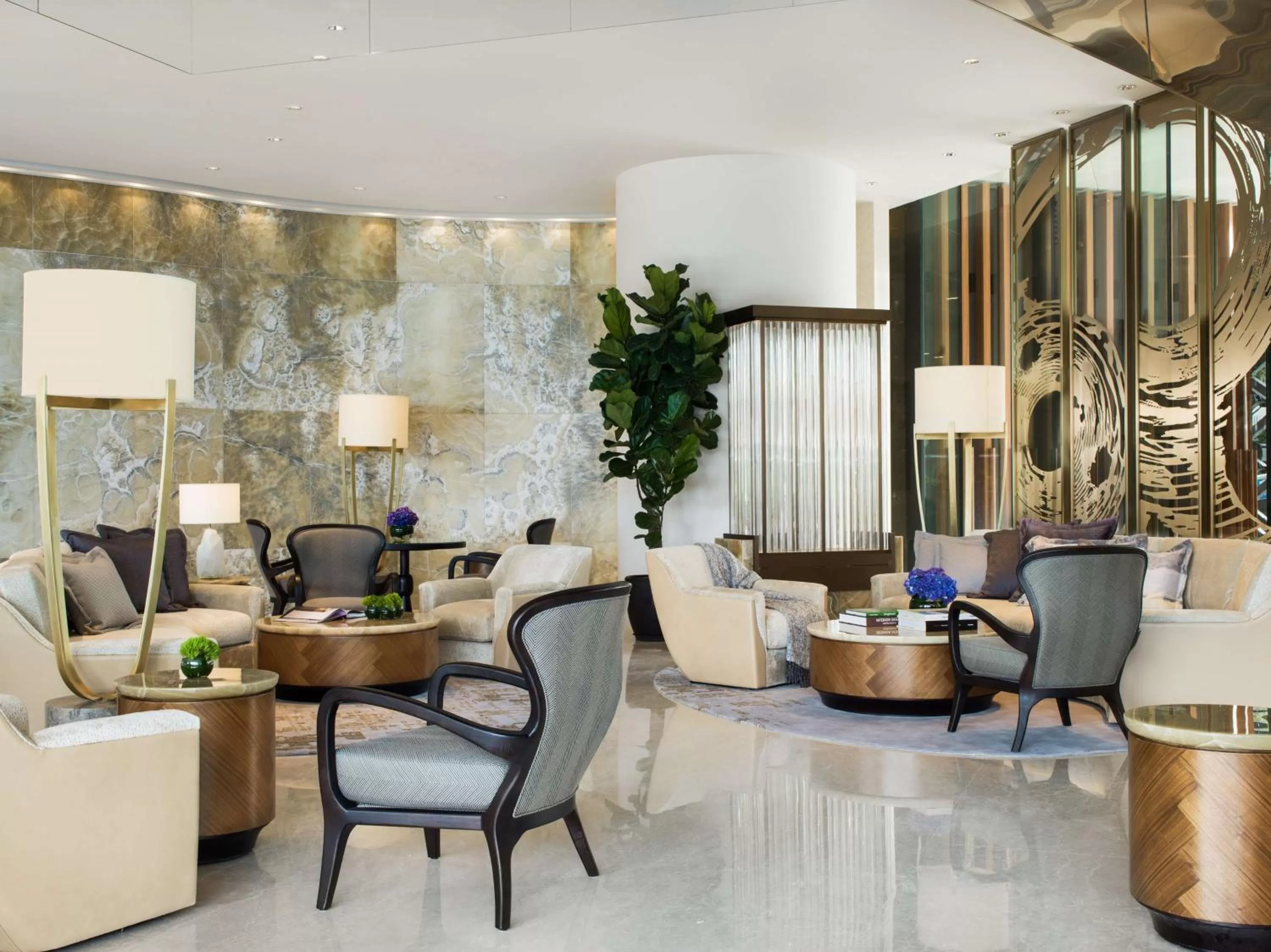 Lobby or reception in Kerry Hotel Hong Kong by Shangri-la