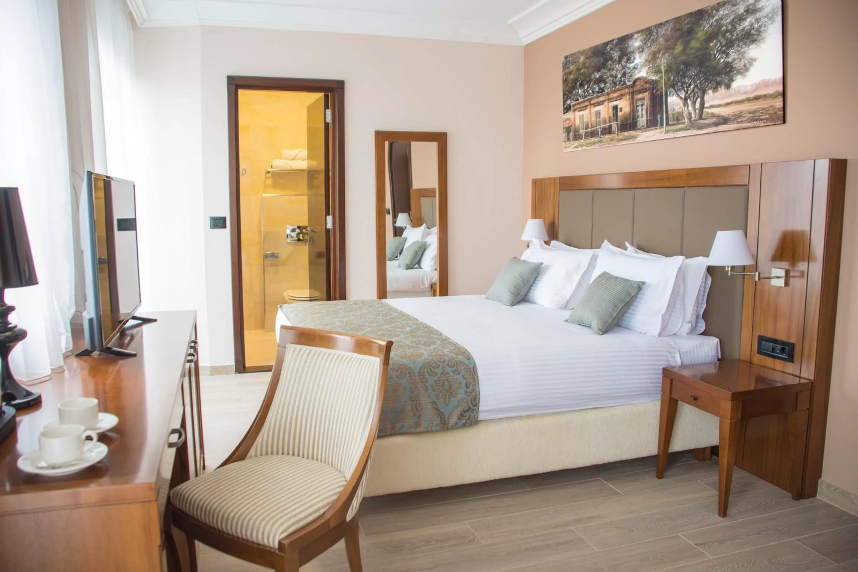 Bed in Xenon Hotel & SPA