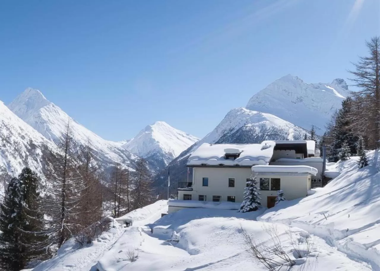 Property building, Winter in Waldhotel Fletschhorn Saas-Fee