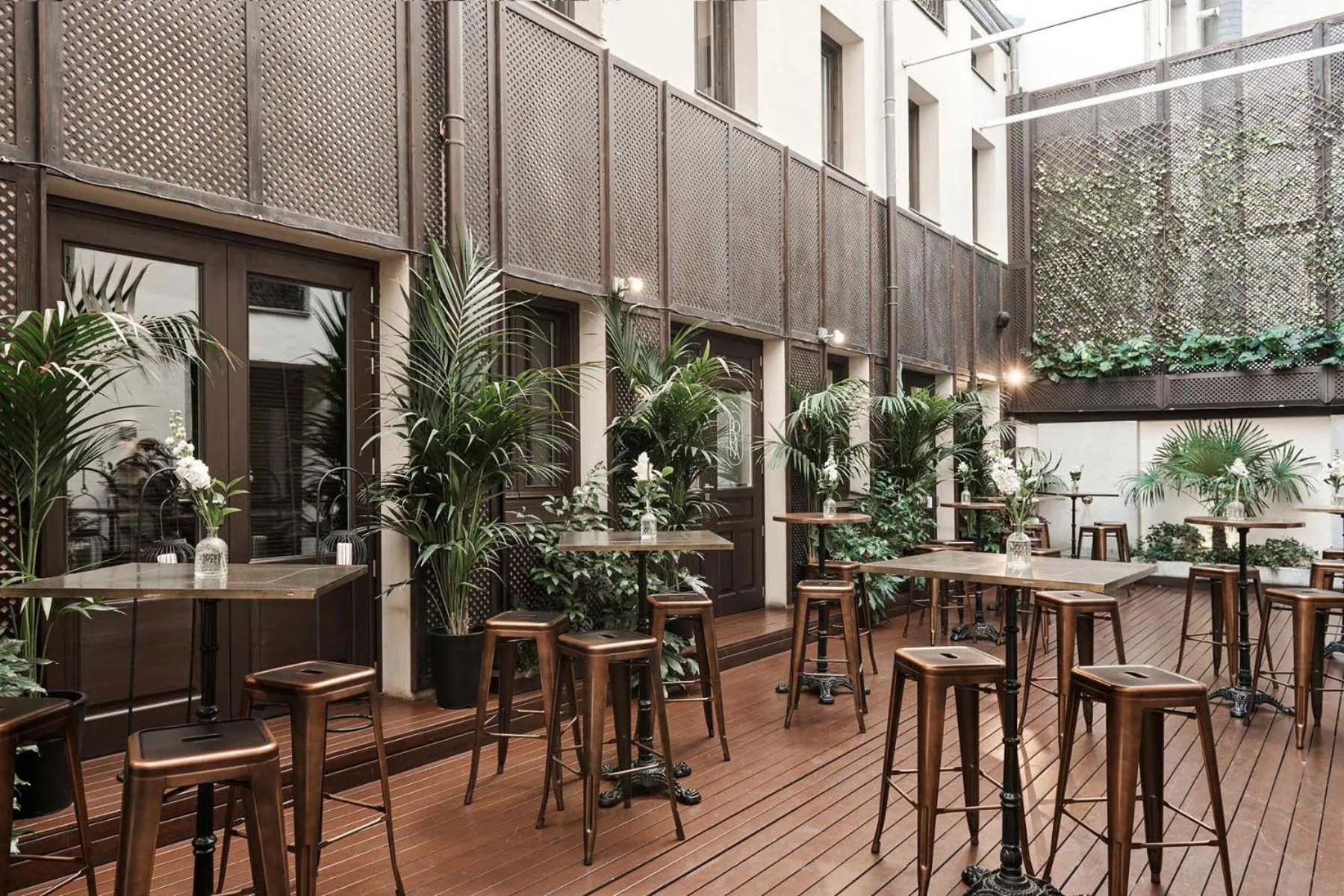 Patio in Hospes Puerta de Alcalá, a Member of Design Hotels