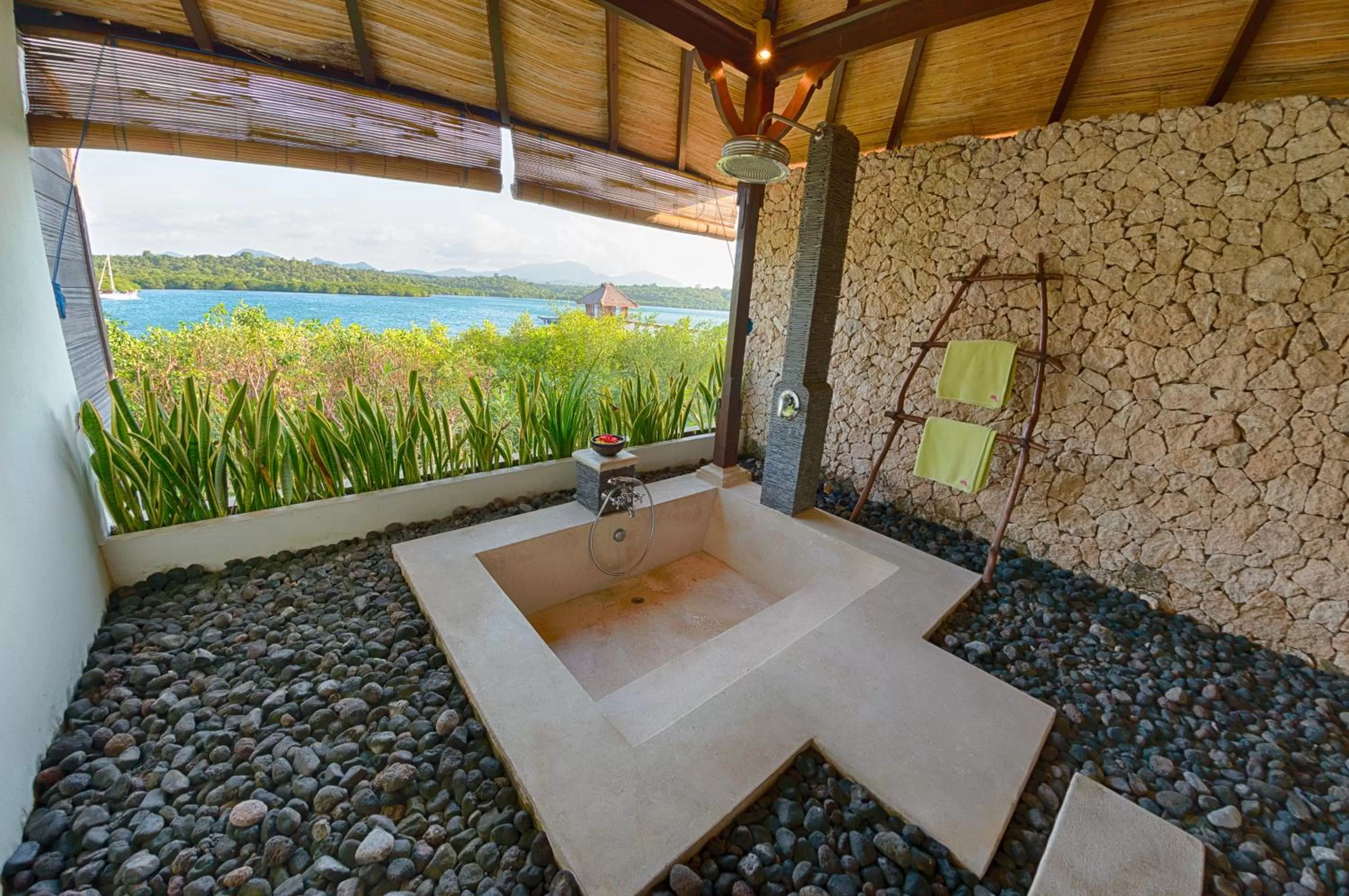 Shower in Naya Gawana Resort & Spa