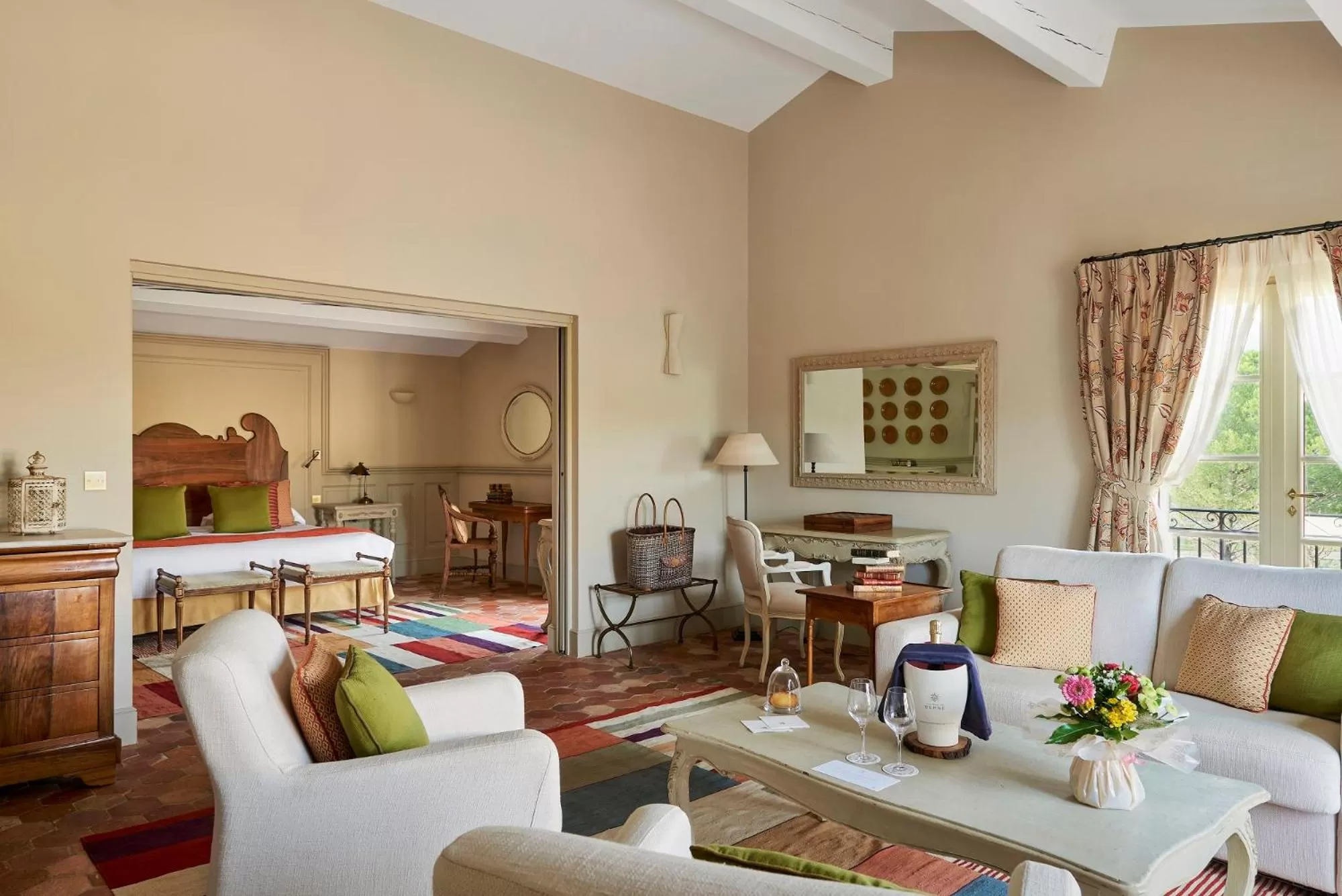 Living room in Château de Berne