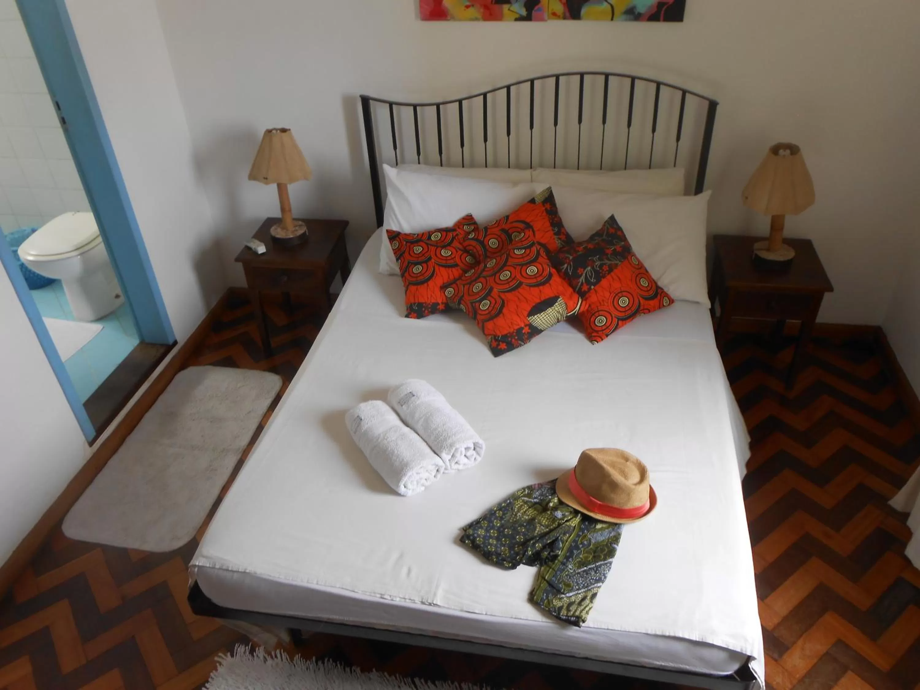 Bed in Pousada Baluarte