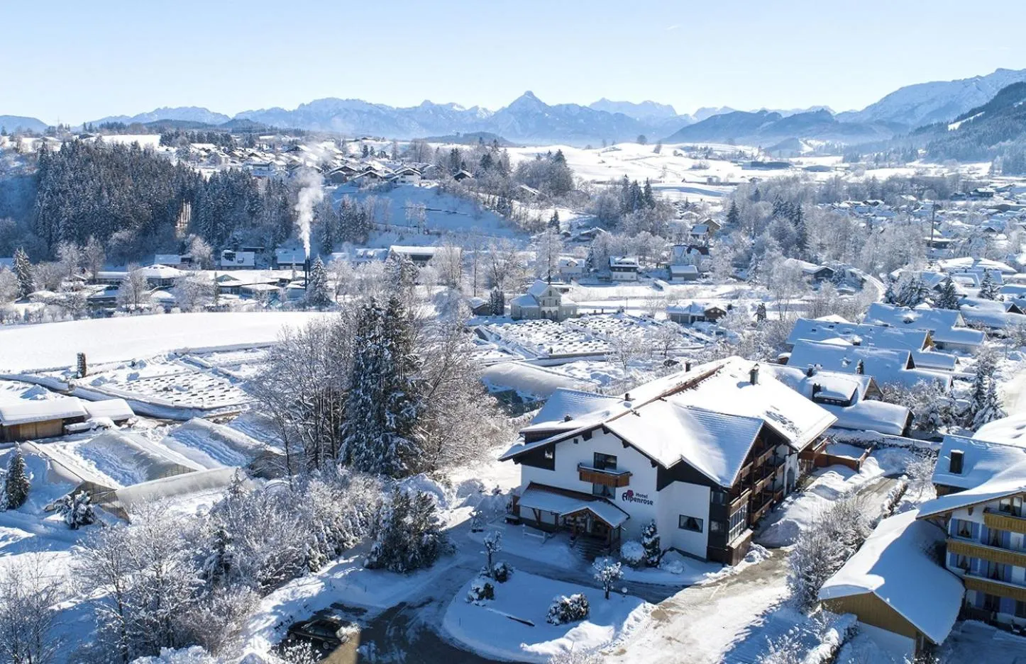 Mountain view in Akzenthaus Alpenrose Nesselwang