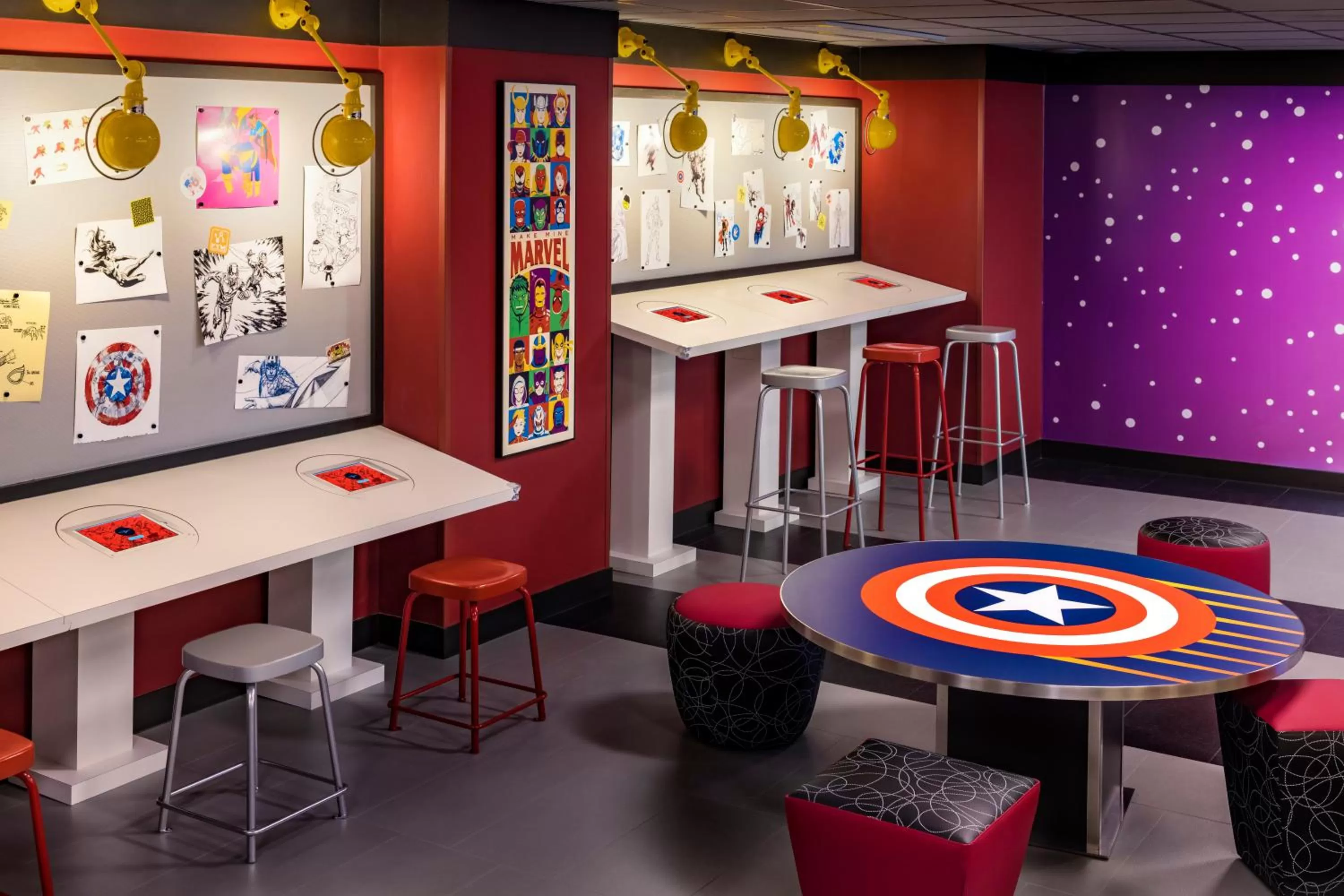 children in Disney Hotel New York - The Art of Marvel