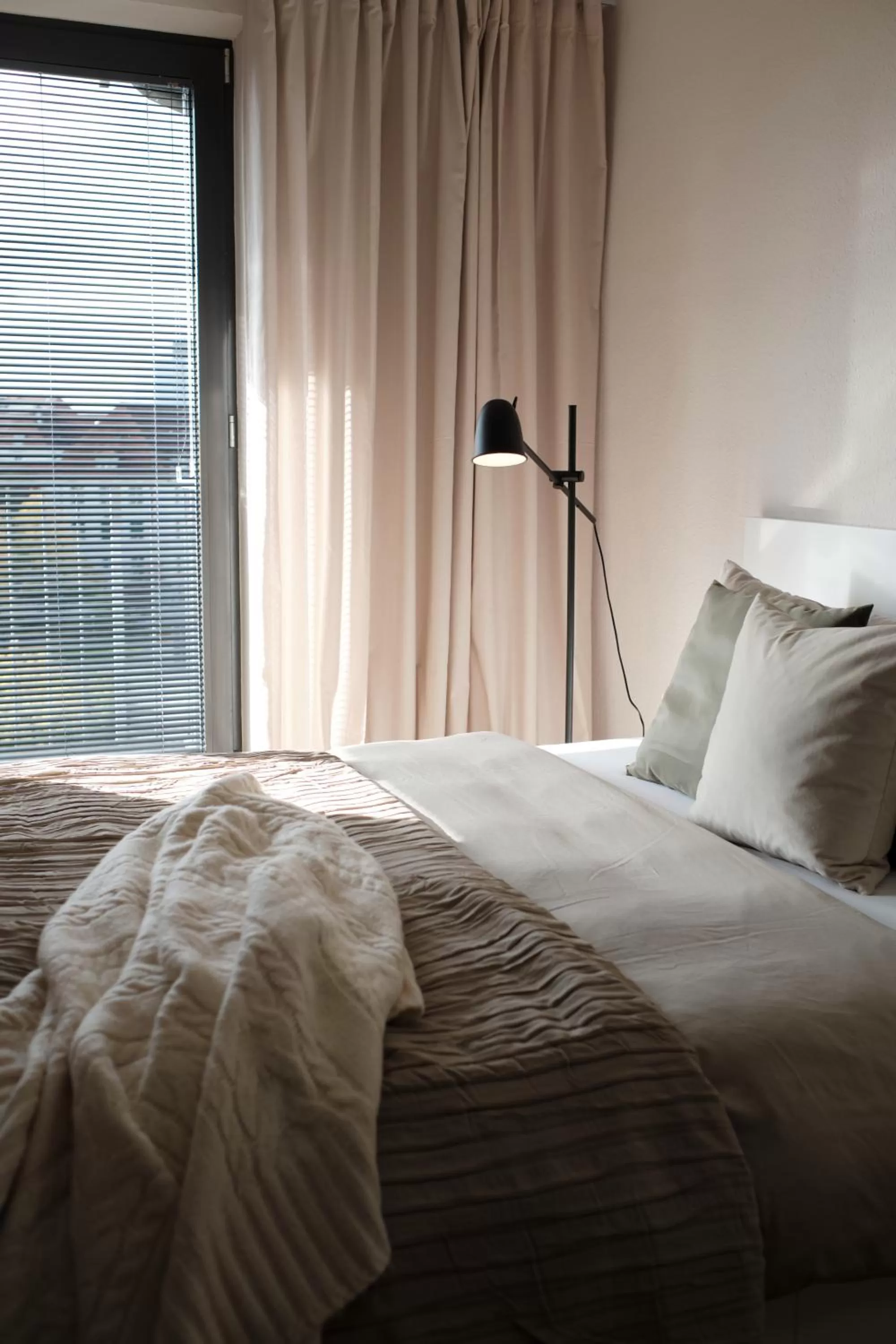 Bed in SAXX Apartments Leipzig