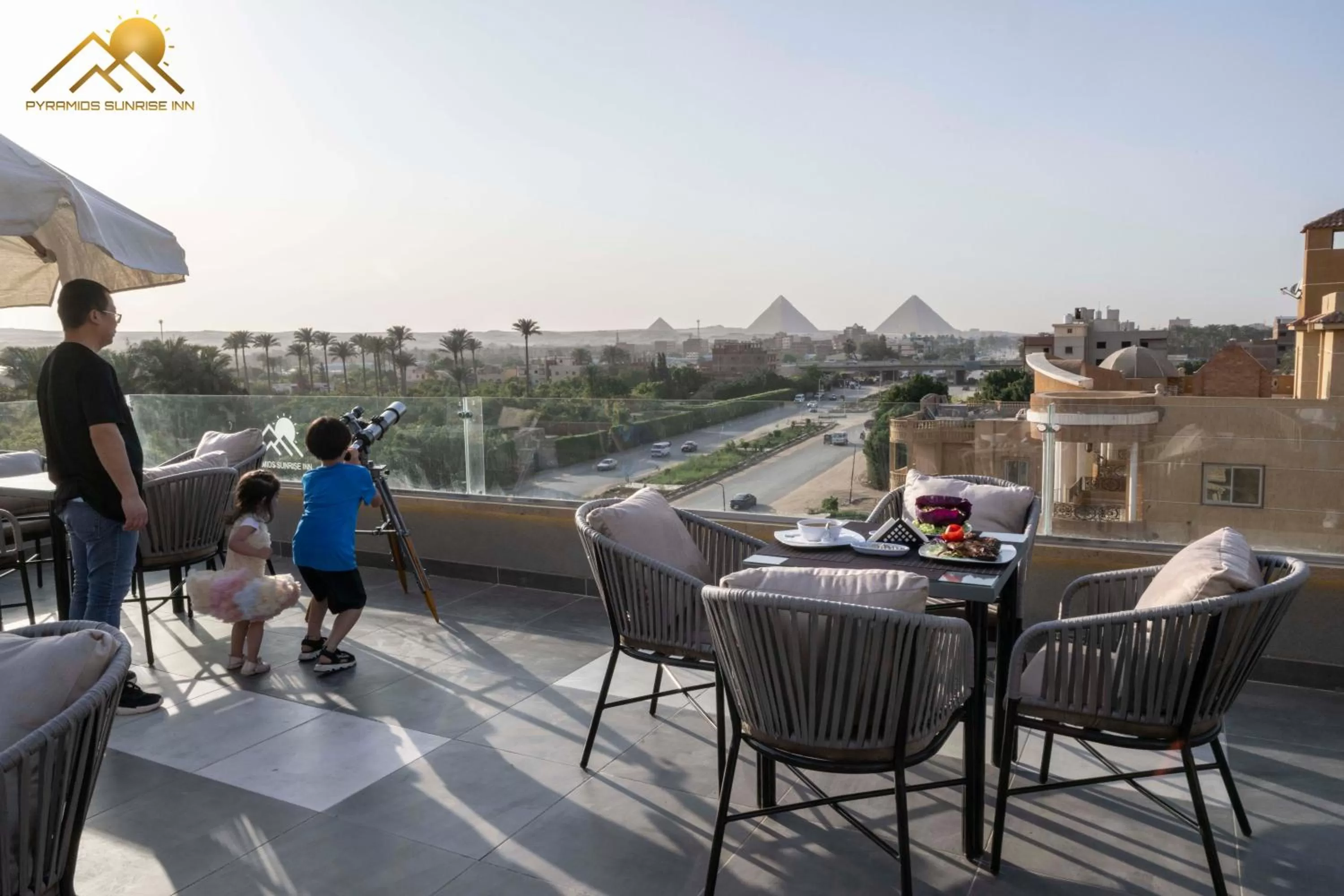 Property building in Pyramids sunrise inn