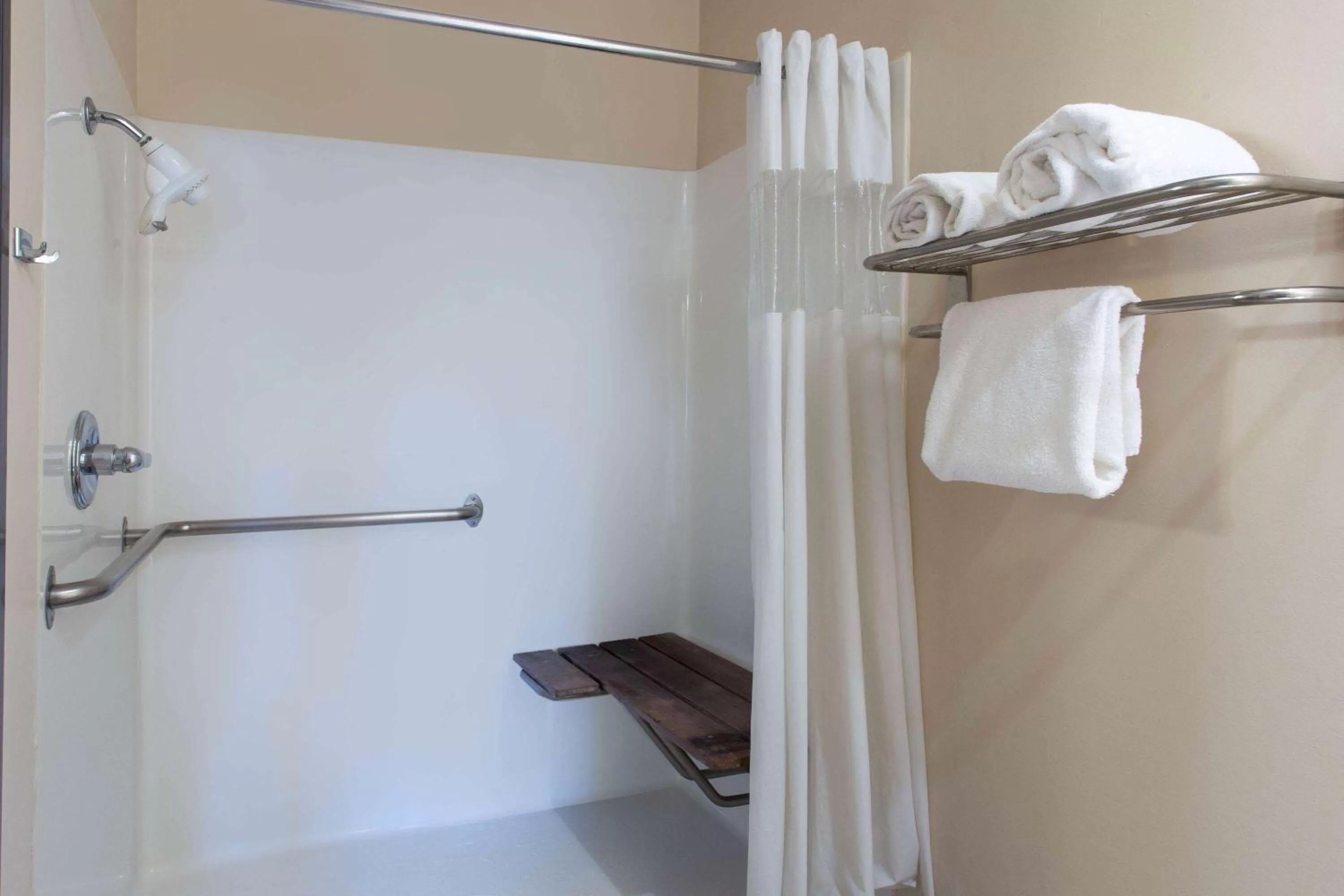 Shower in Ramada by Wyndham Glendale Heights/Lombard