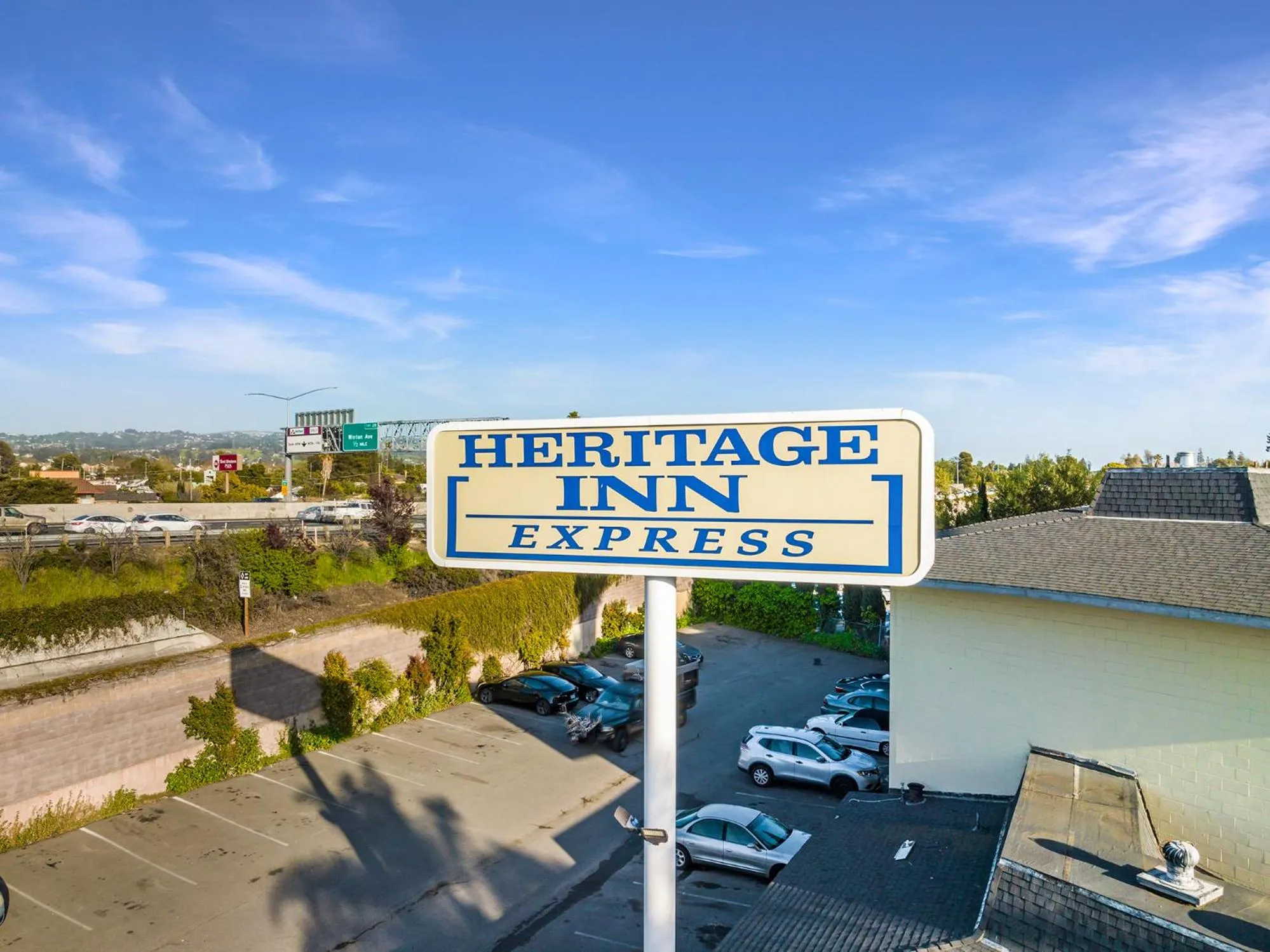 Property logo or sign in Heritage Inn Express Hayward
