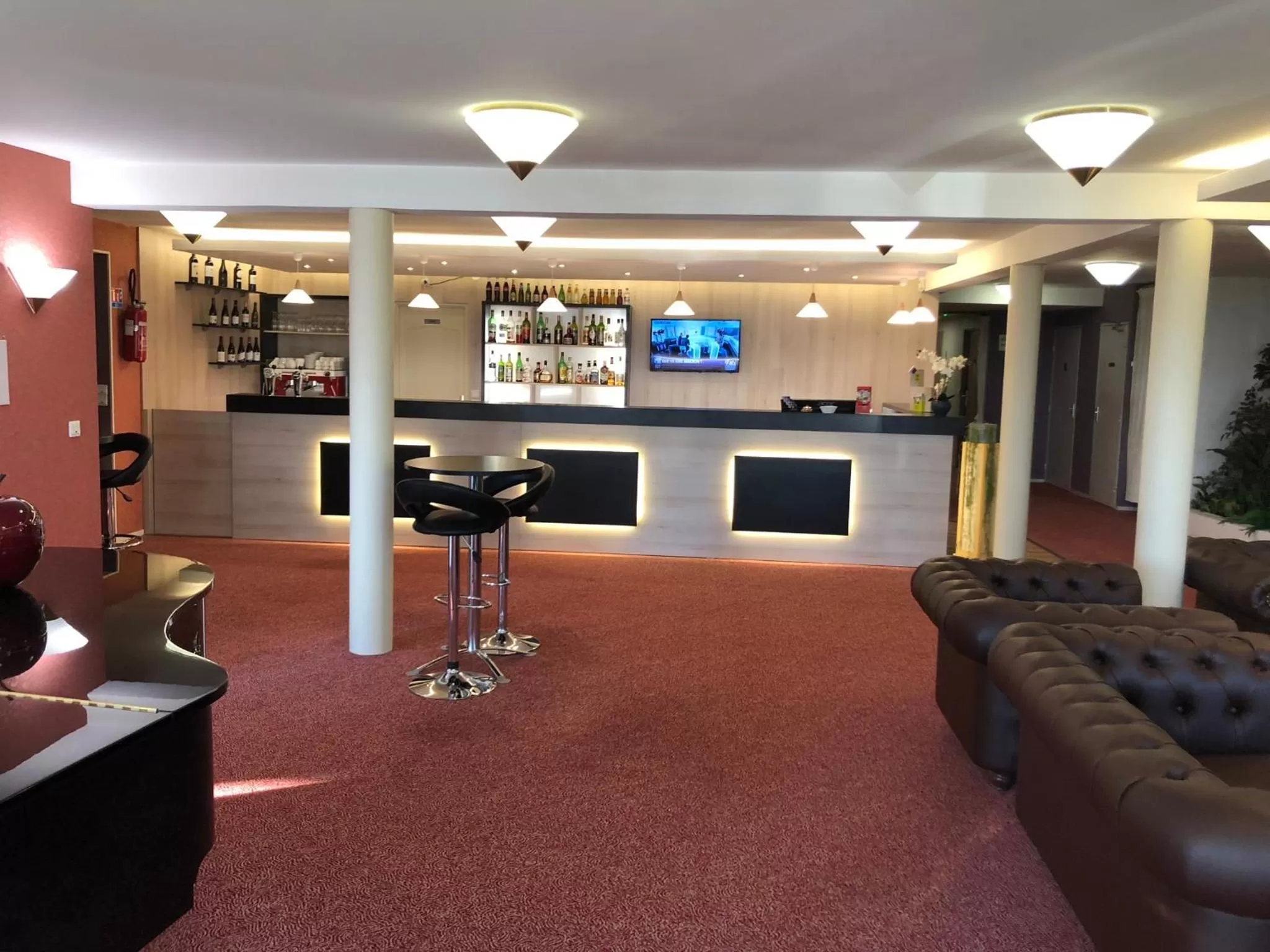 Lobby or reception in Logis Hotel Altina