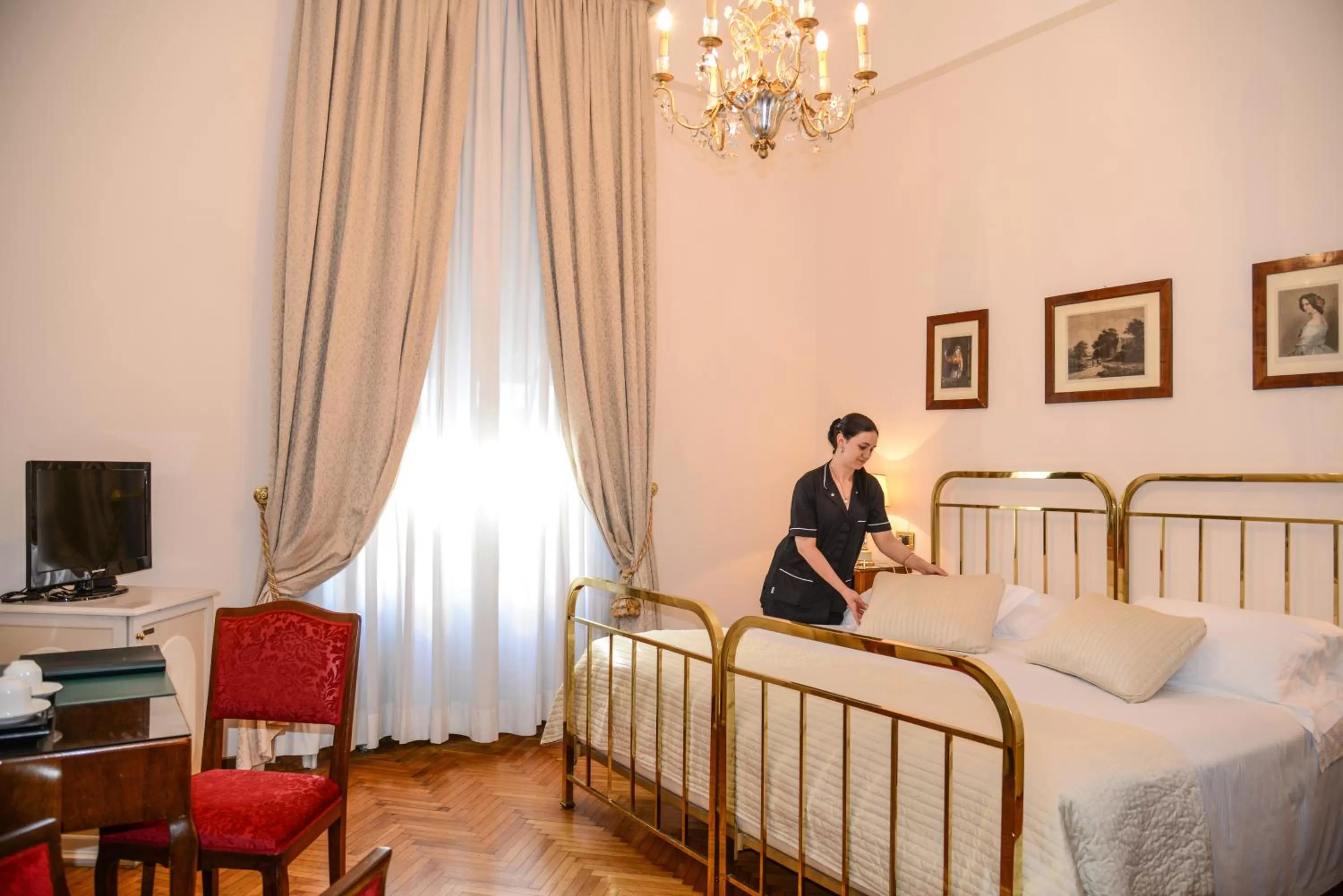 People, Bed in Hotel Vittoria