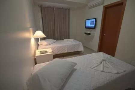 Bed in Skala Traveling Hotel