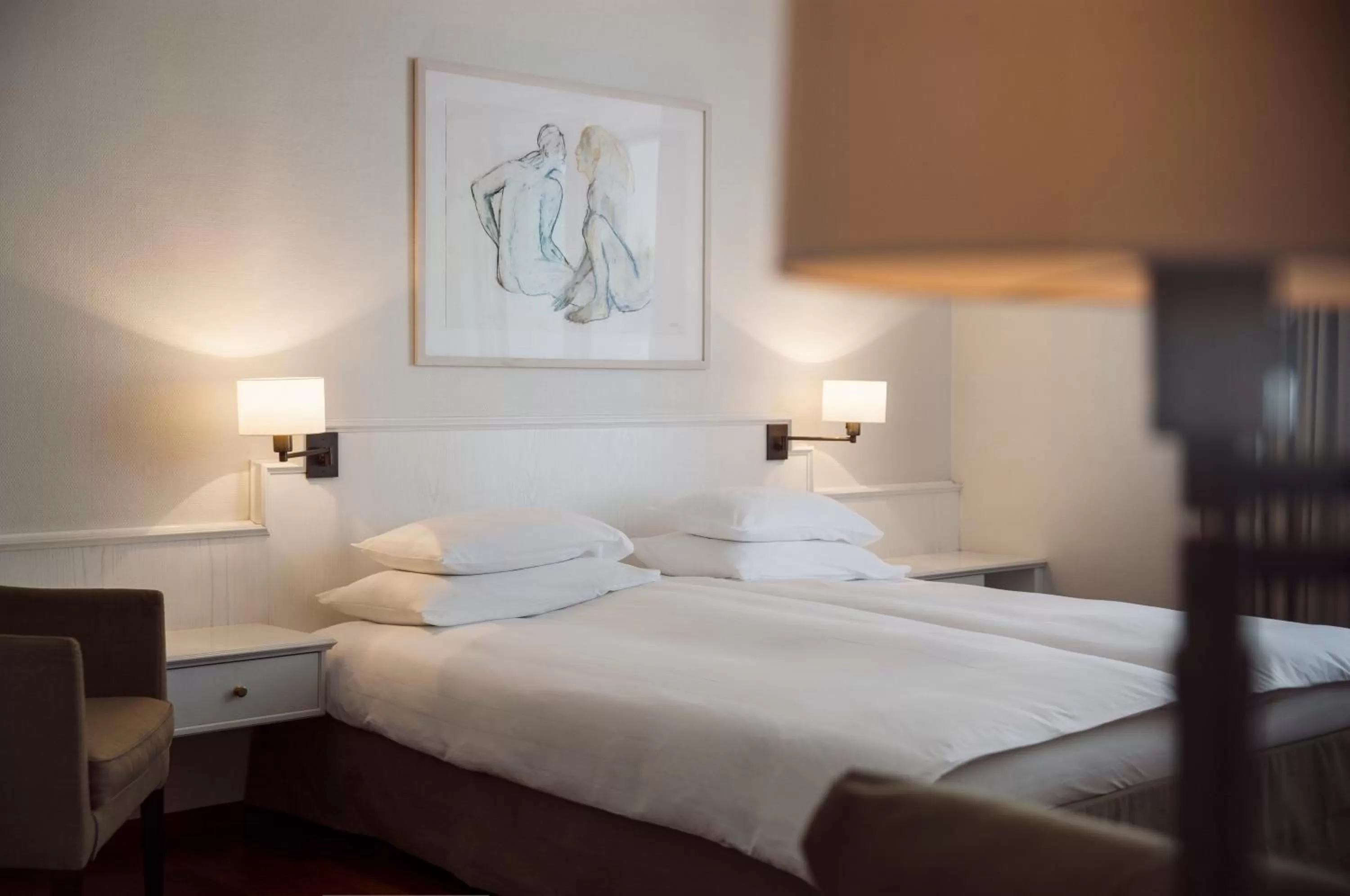 Bed in Boutique Hotel Helmhaus Zürich