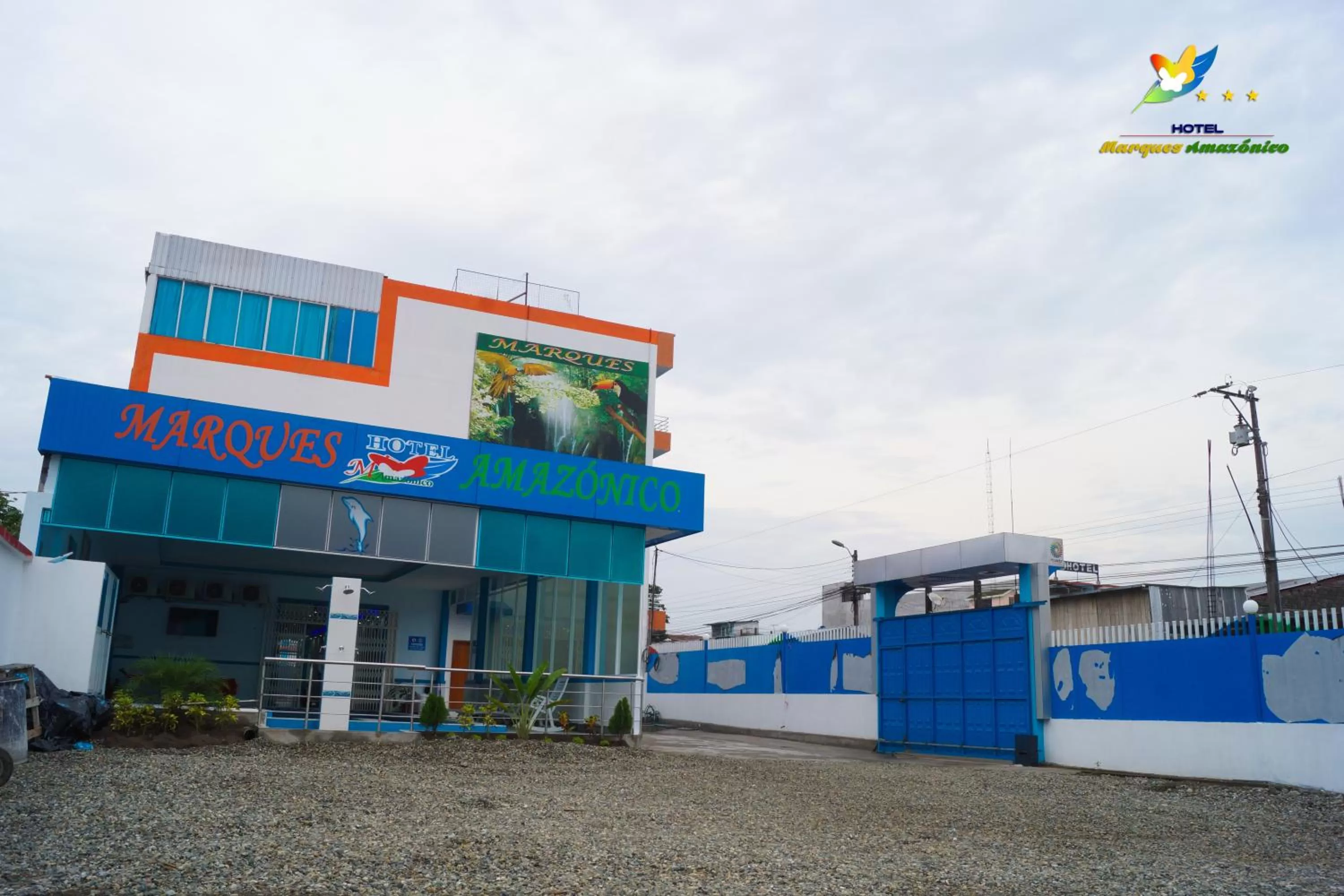 Patio, Property Building in Hotel Marques Amazonico
