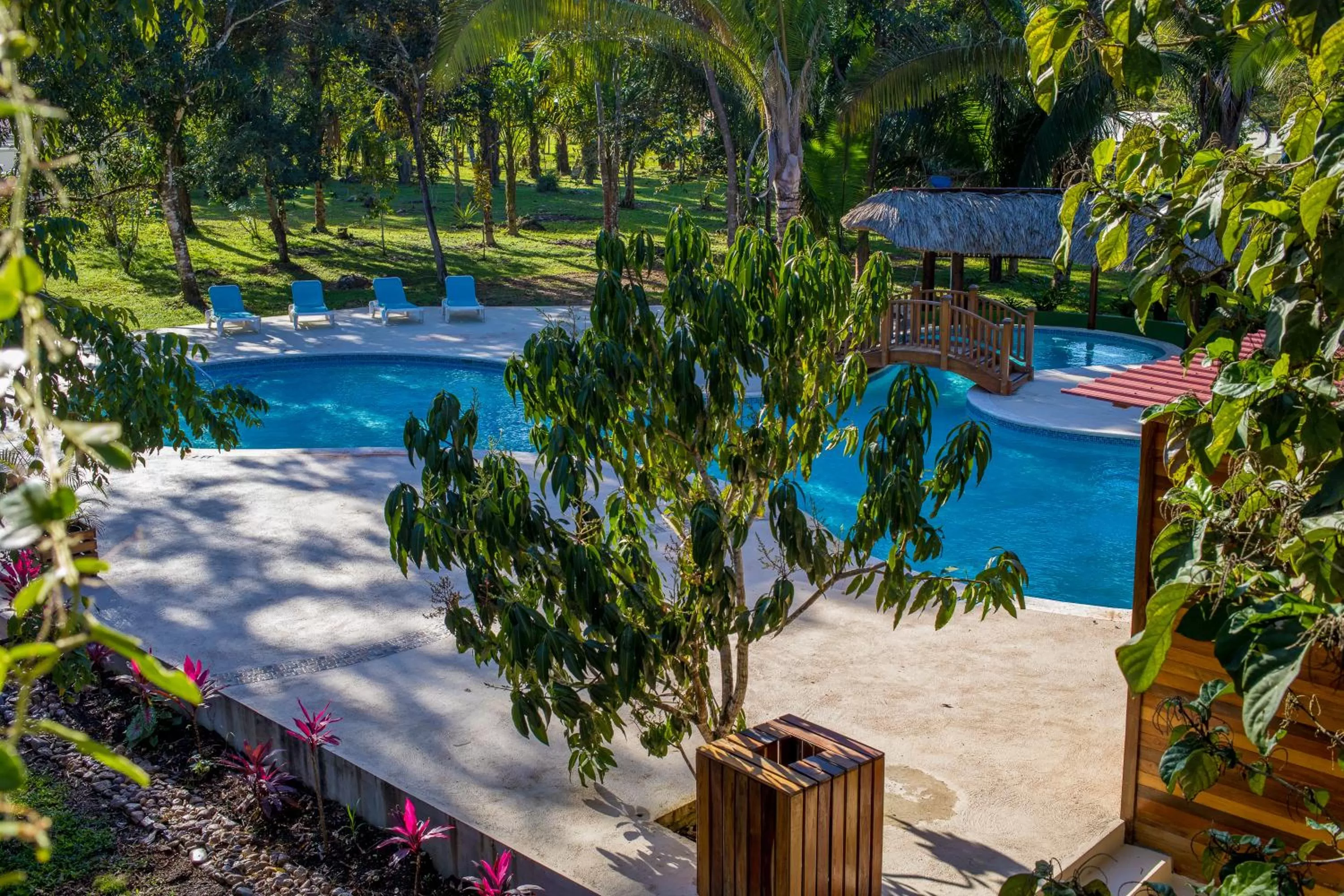 Pool view in KikiWitz Resort