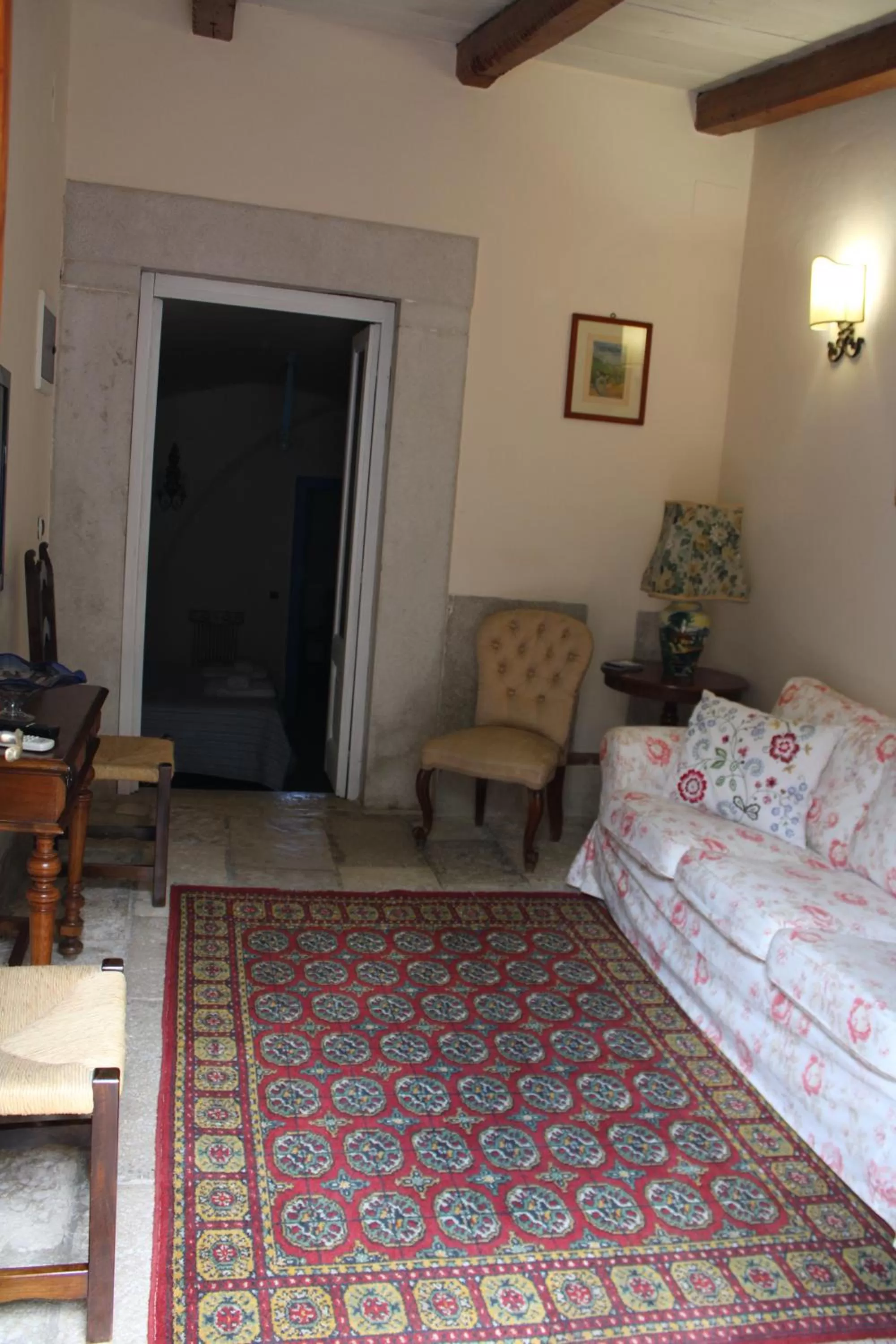 Living room, Bed in B&B Vecchia Suppenna