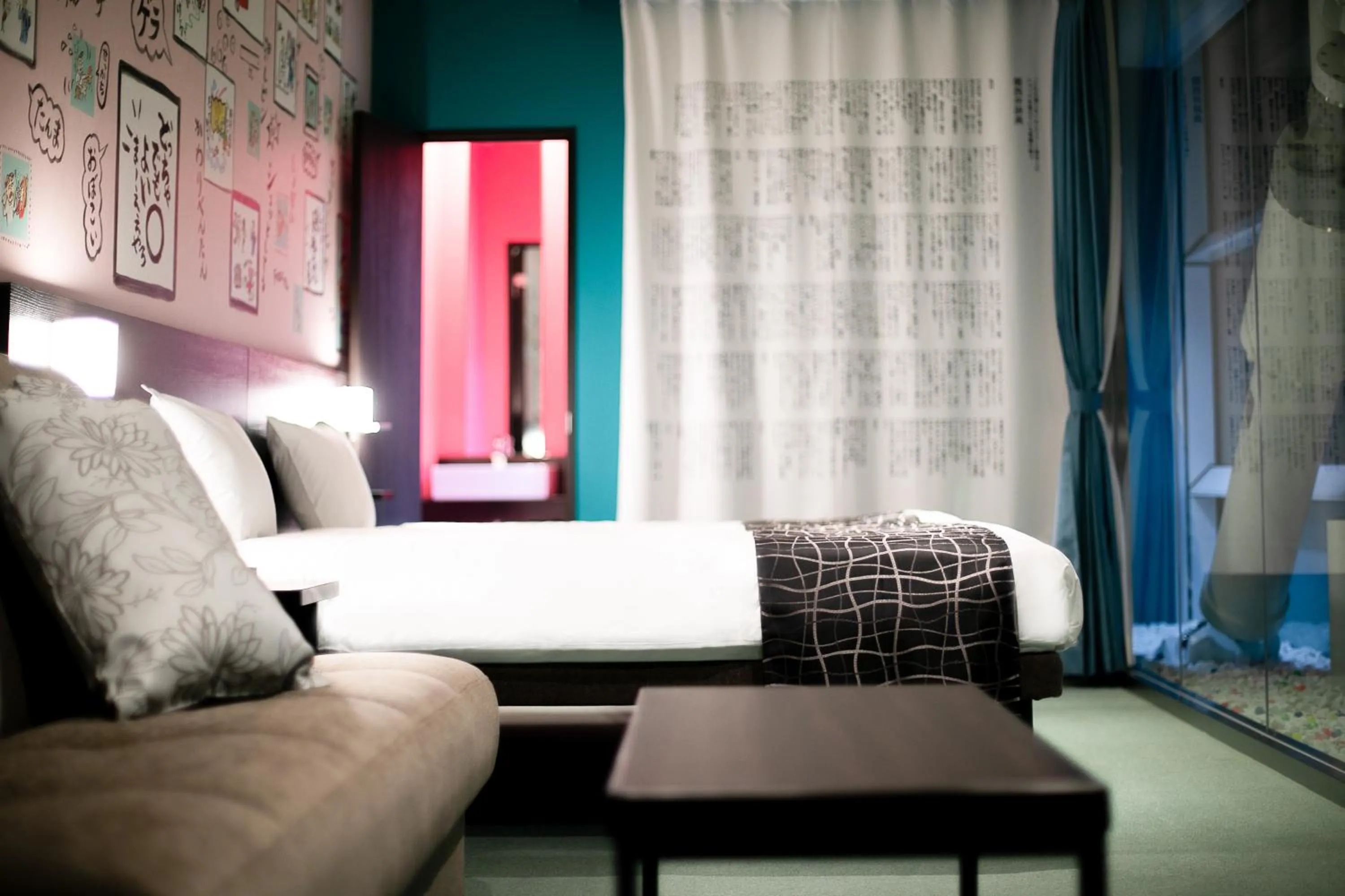 Bed in Sakishima Cosmo Tower Hotel