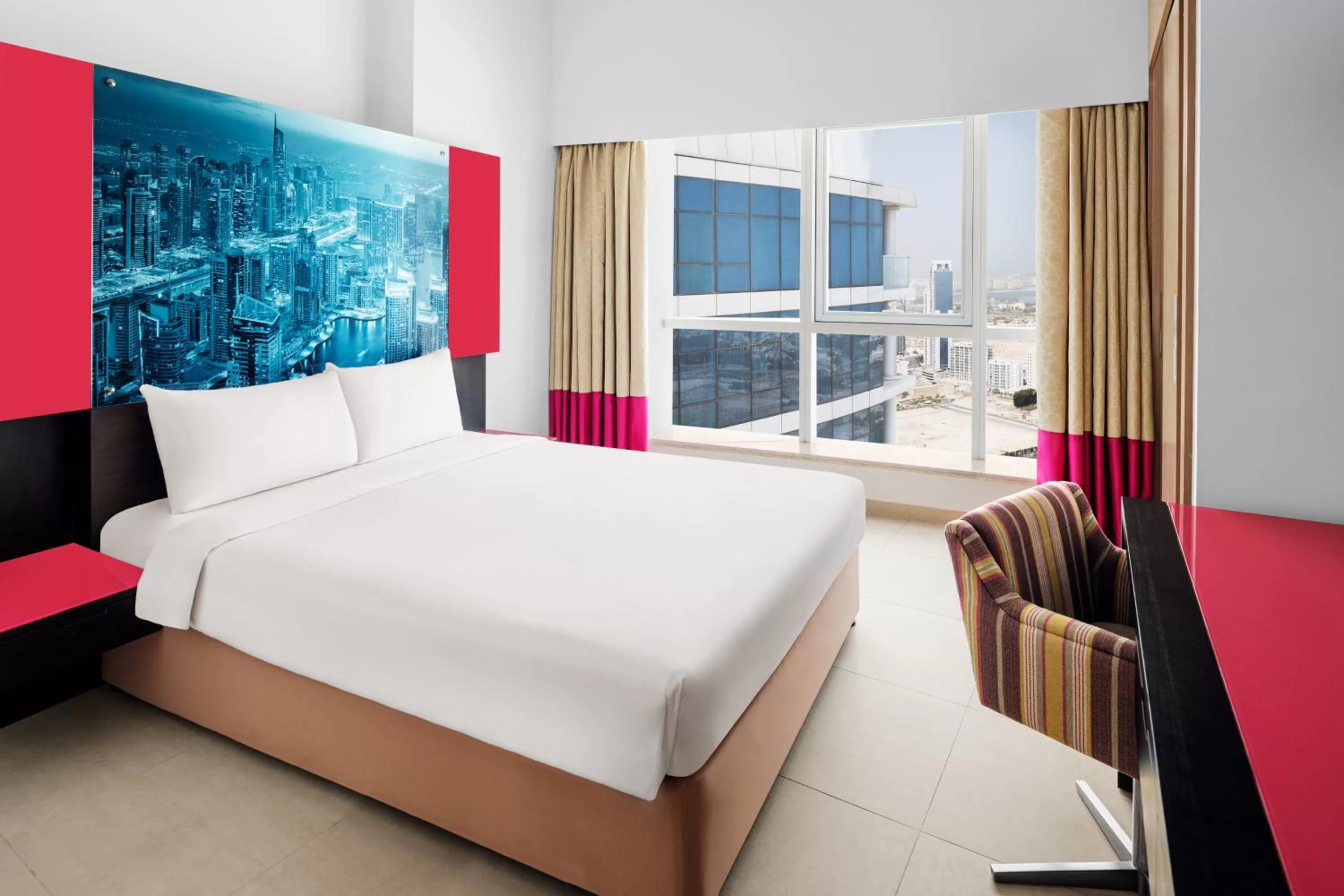 Bed in Adagio Premium Dubai Al Barsha