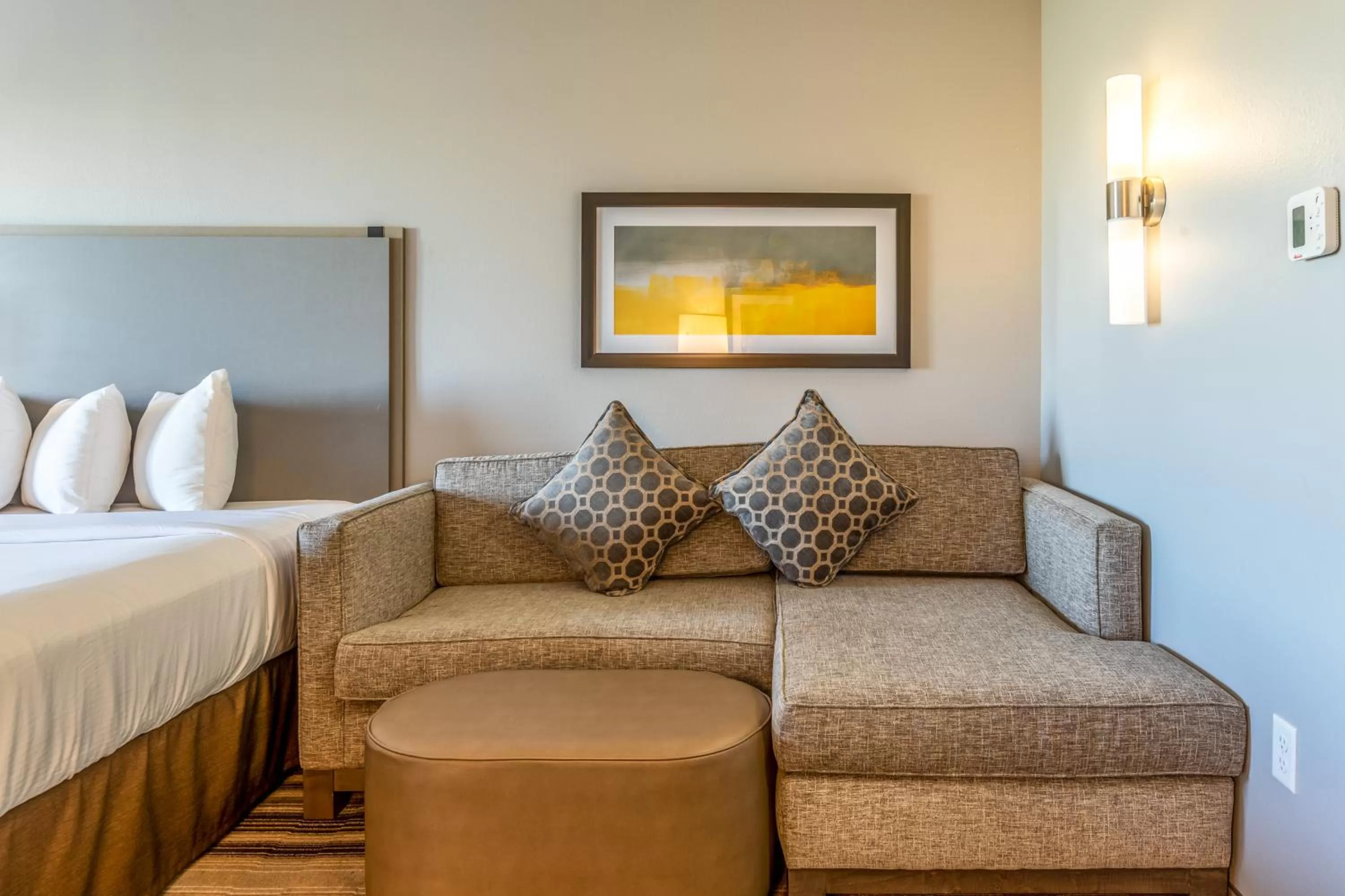 Seating area, Bed in Hawthorn Extended Stay by Wyndham Loveland