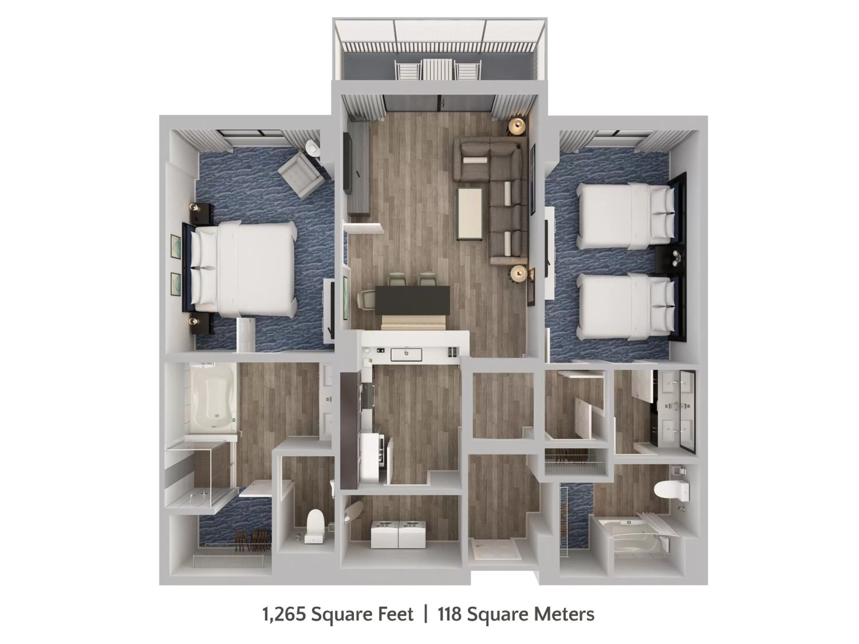 Floor plan in The Grove Resort & Water Park Orlando