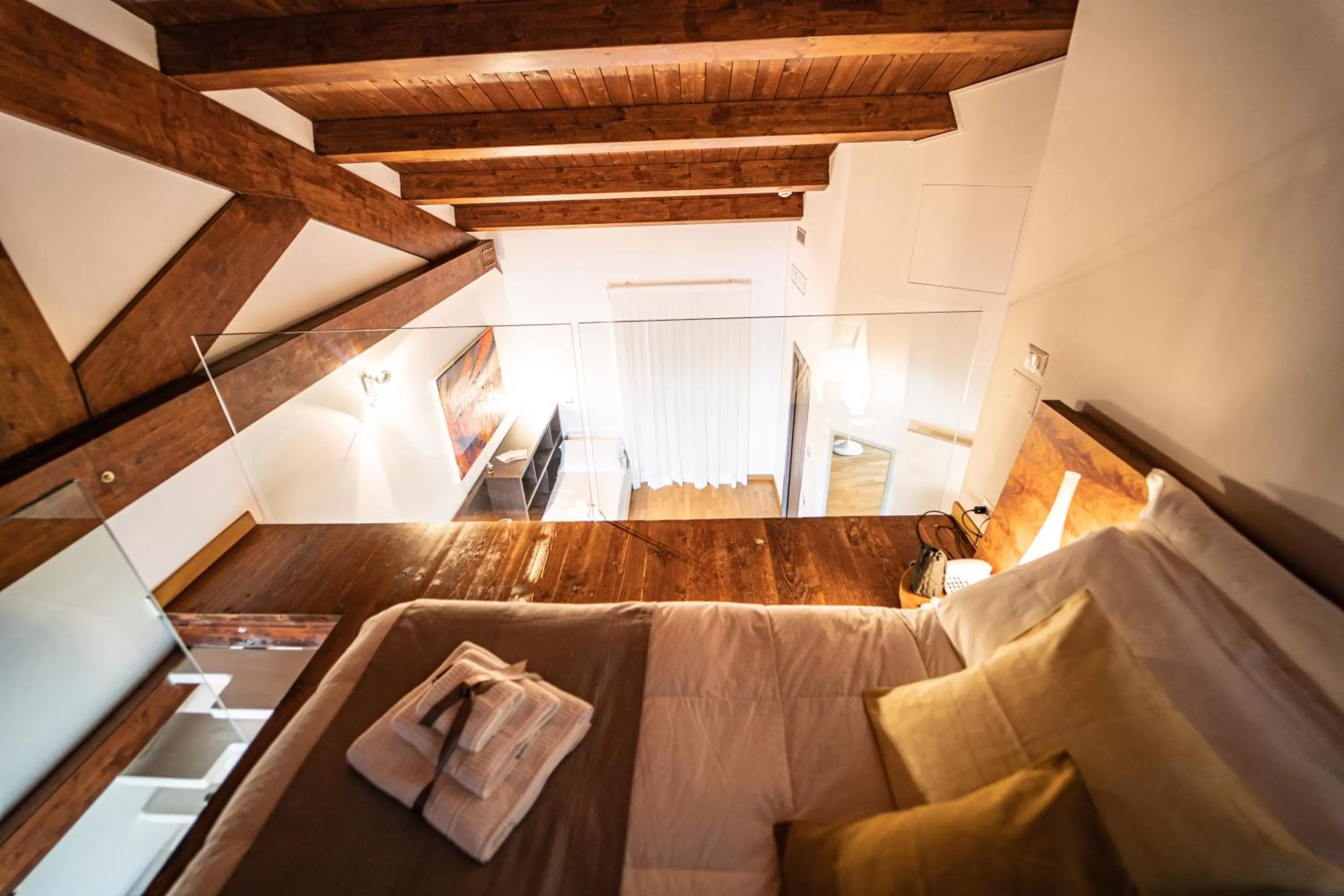 Bed in Hotel Cave Del Sole