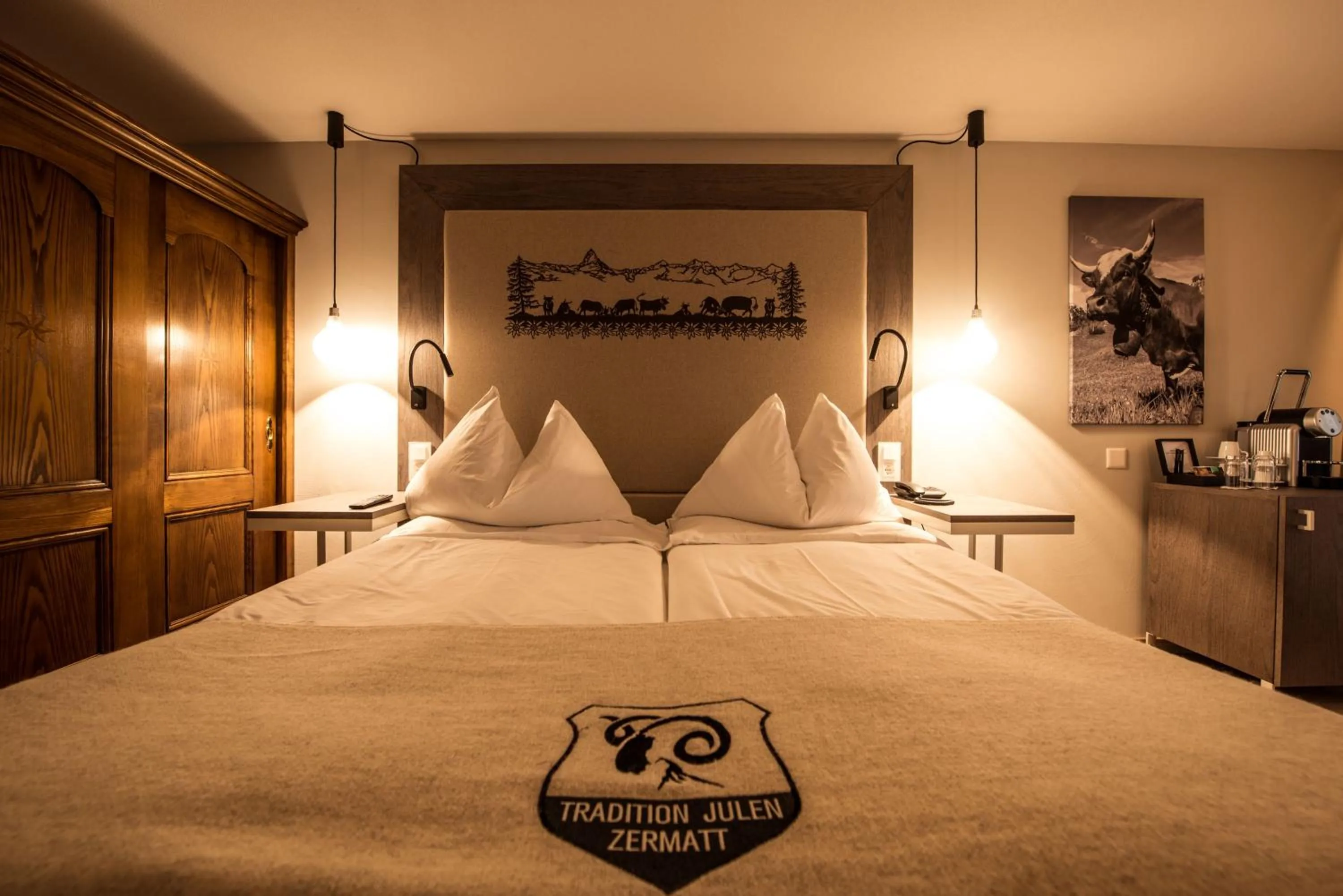 Bed in Hotel Daniela