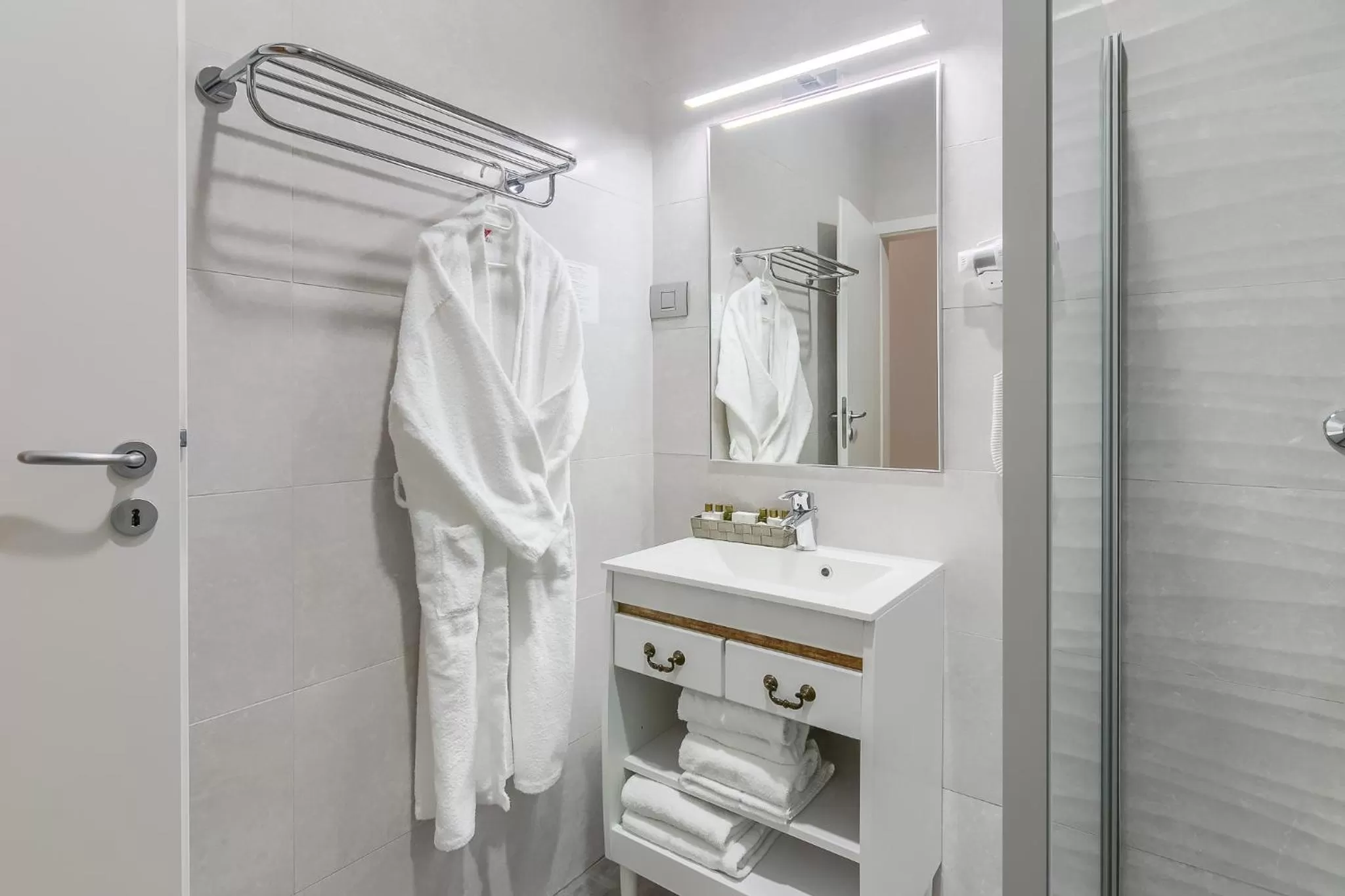 Bathroom in New Era Hotel Old Town Party Zone Bucharest- parking with fee nearby - NOT at the hotel !