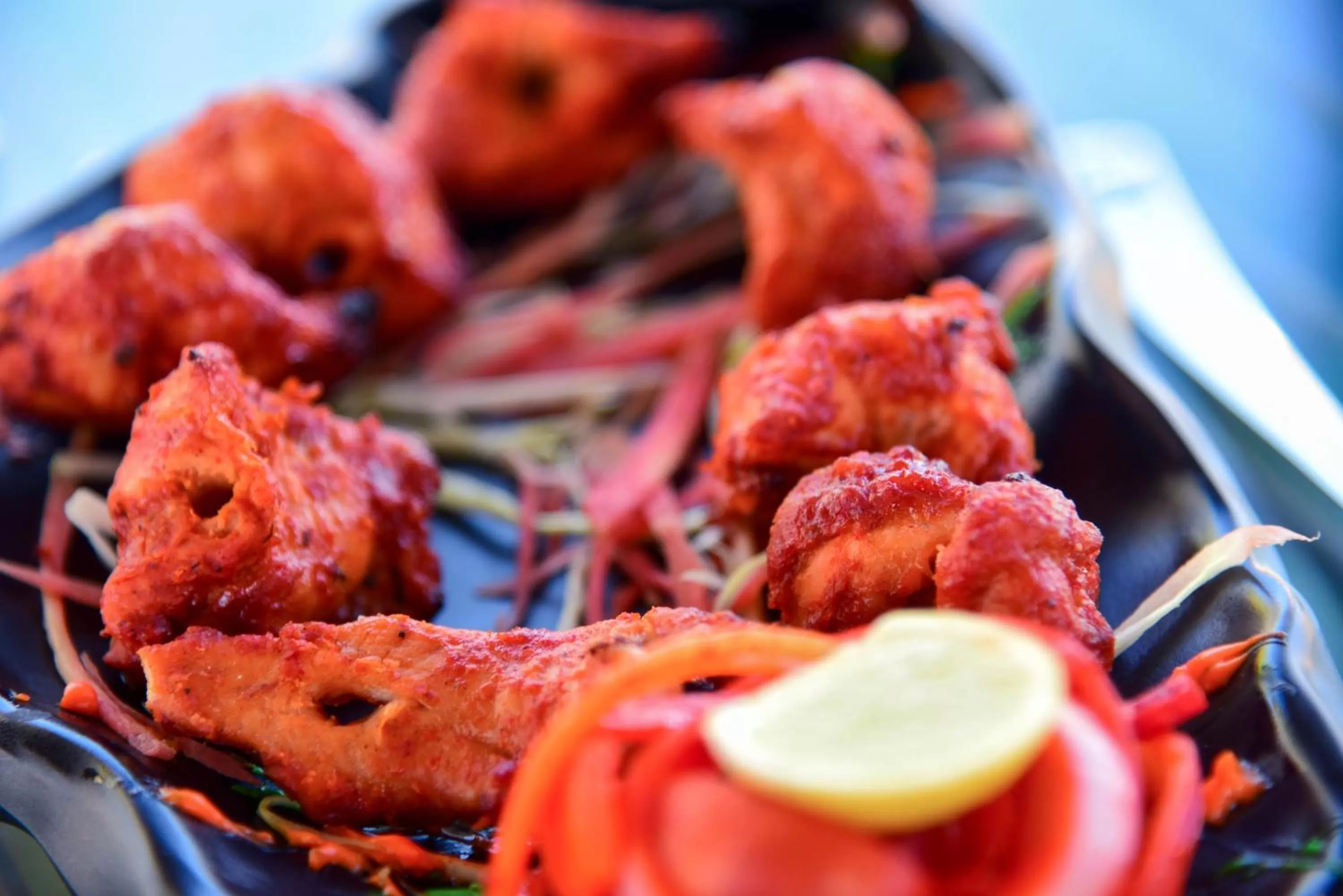 Food close-up in Hotel Casa by the lake
