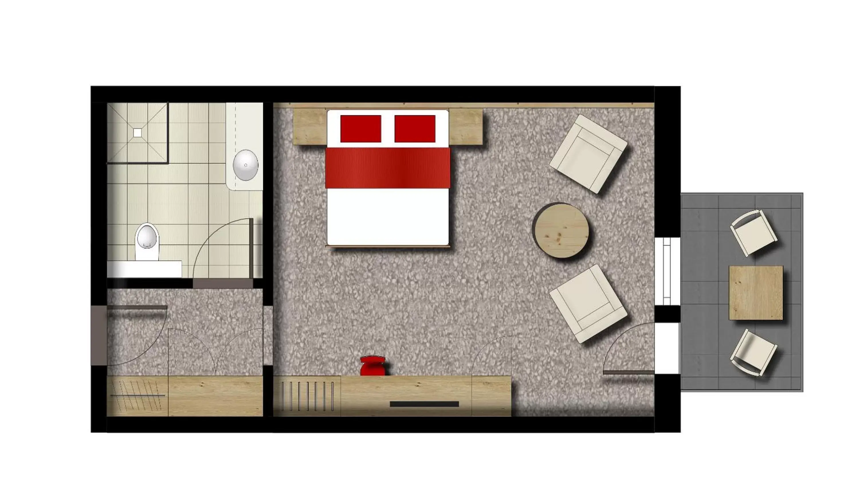 Deluxe Double Room with Balcony - Hotel in Hotel Traumblick Deluxe Double Room with Balcony - Hotel in Hotel Traumblick