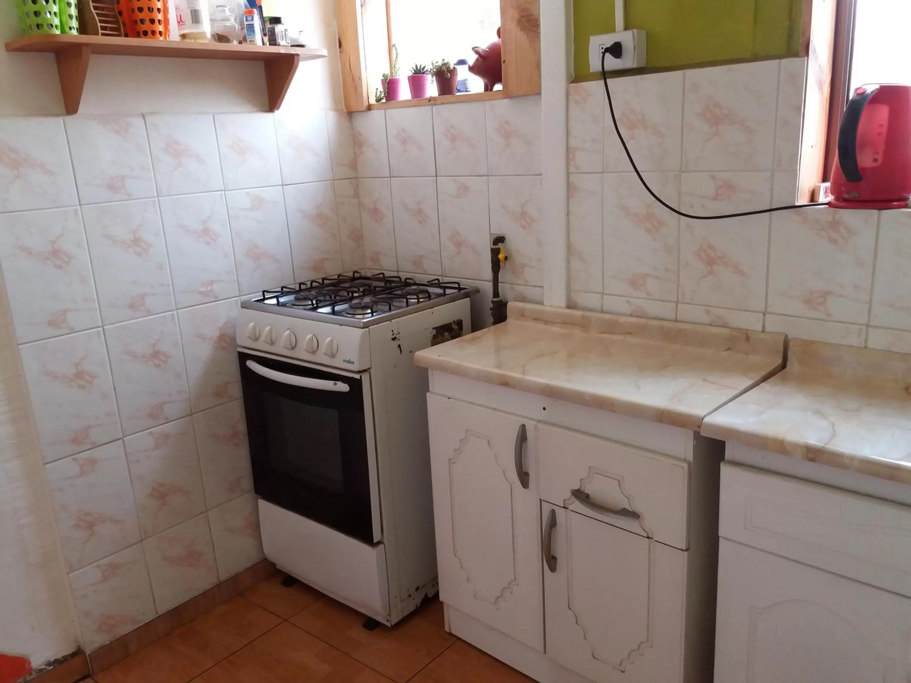 Kitchen or kitchenette in Hostal Destino Bellavista