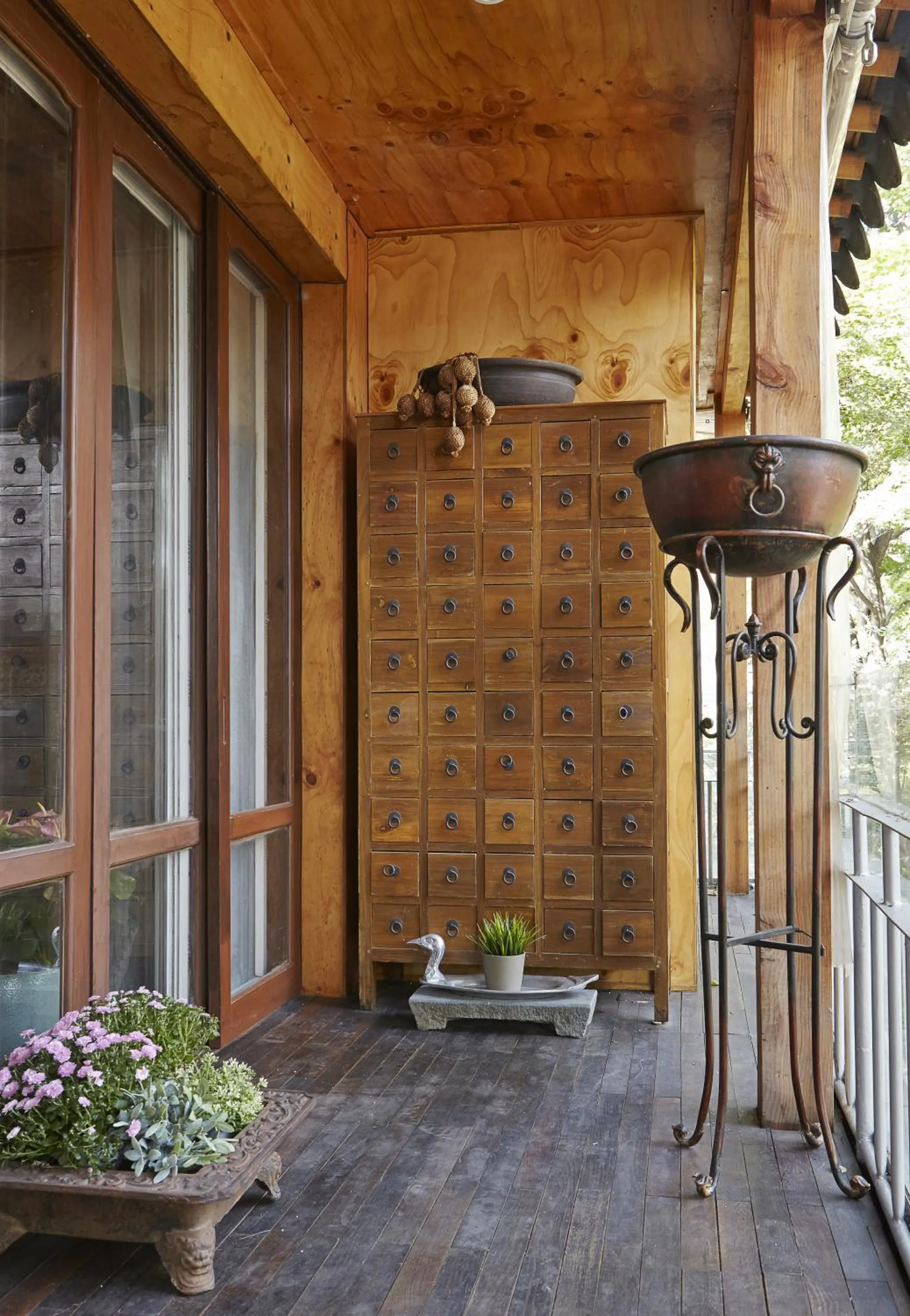 Balcony/Terrace in Jiwoljang Guesthouse