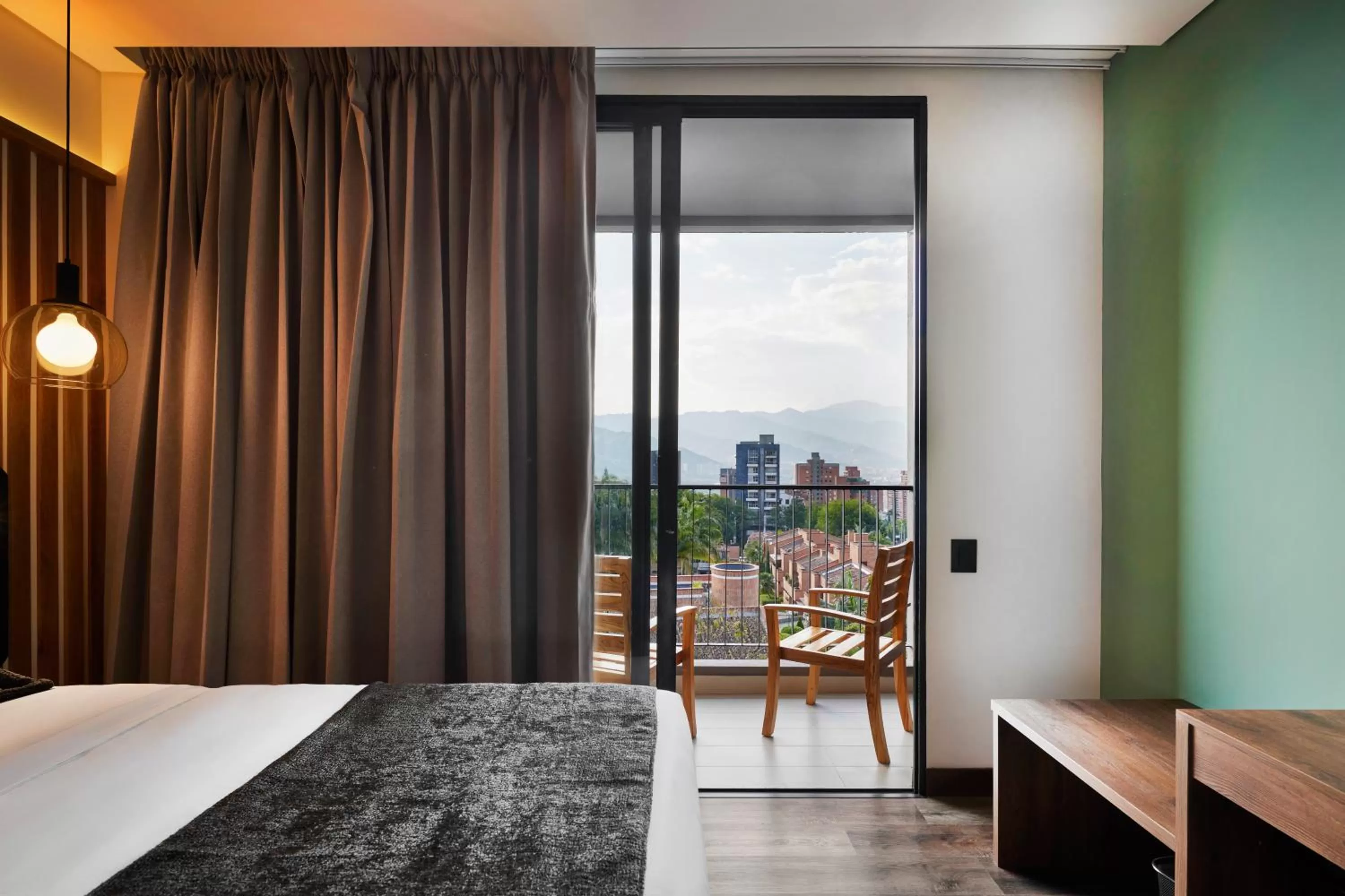 Bed in Blues Suites Medellín