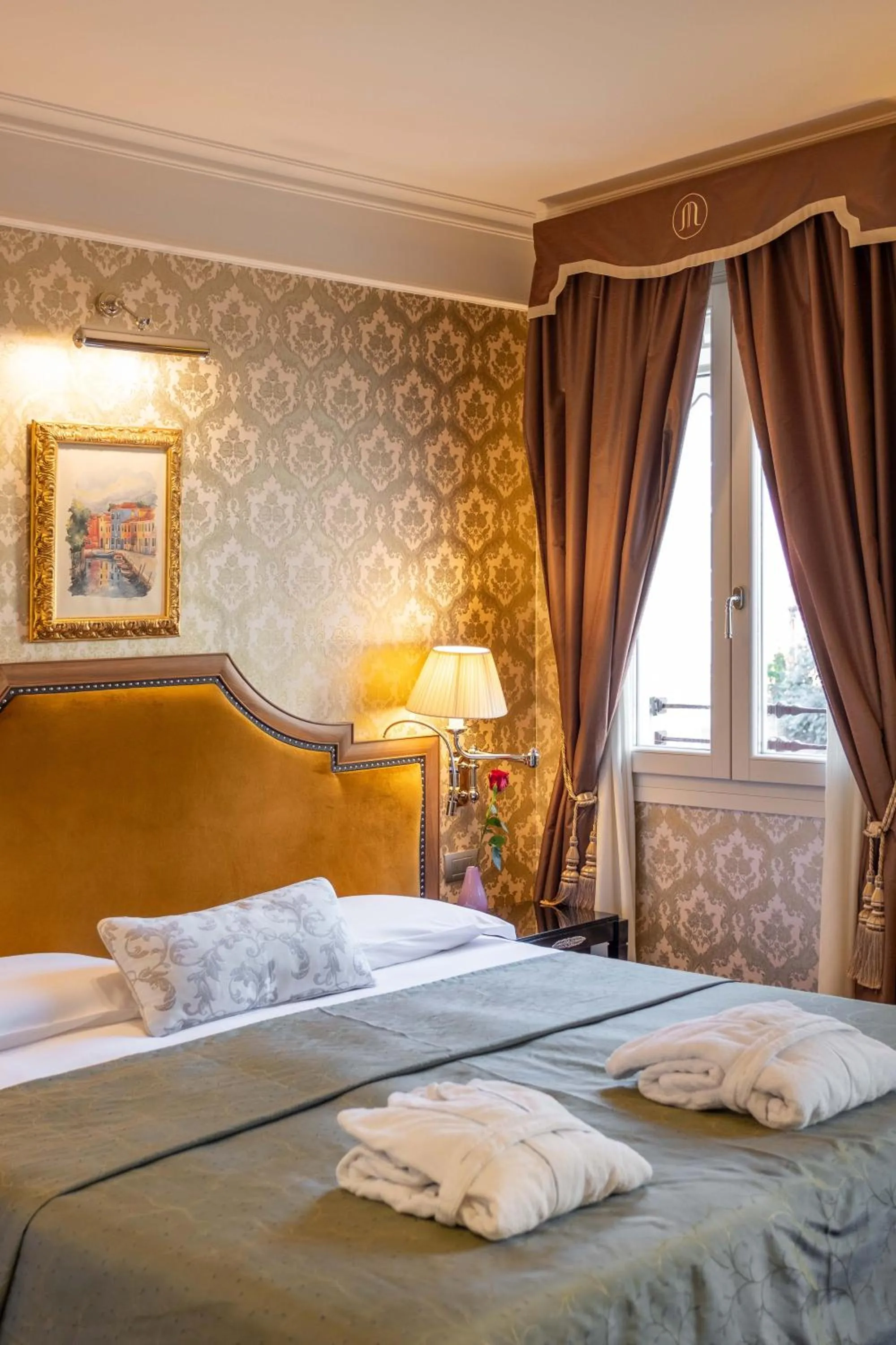 Bed in Hotel Moresco