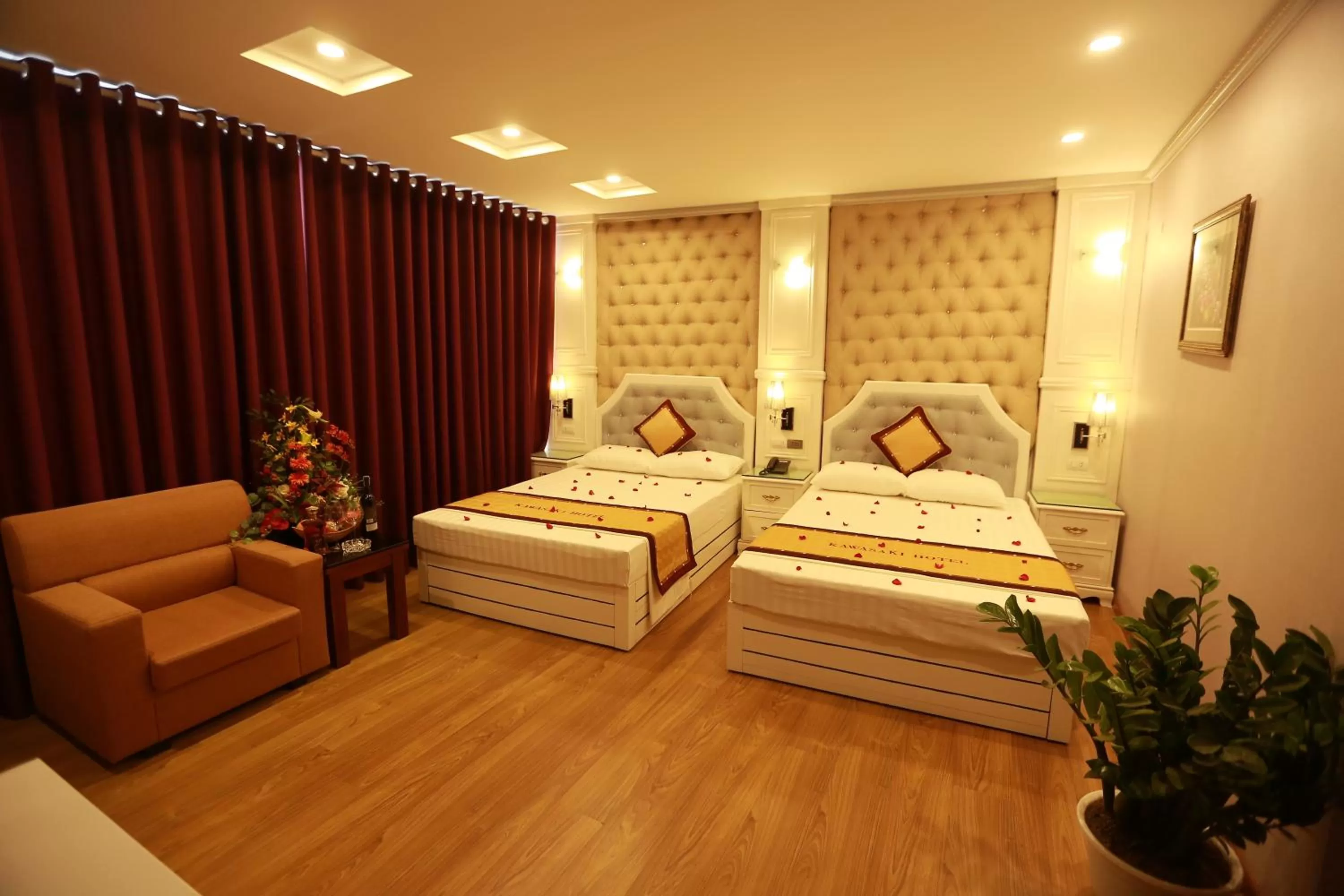 Bed in Kawasaki Hotel Cầu Giấy