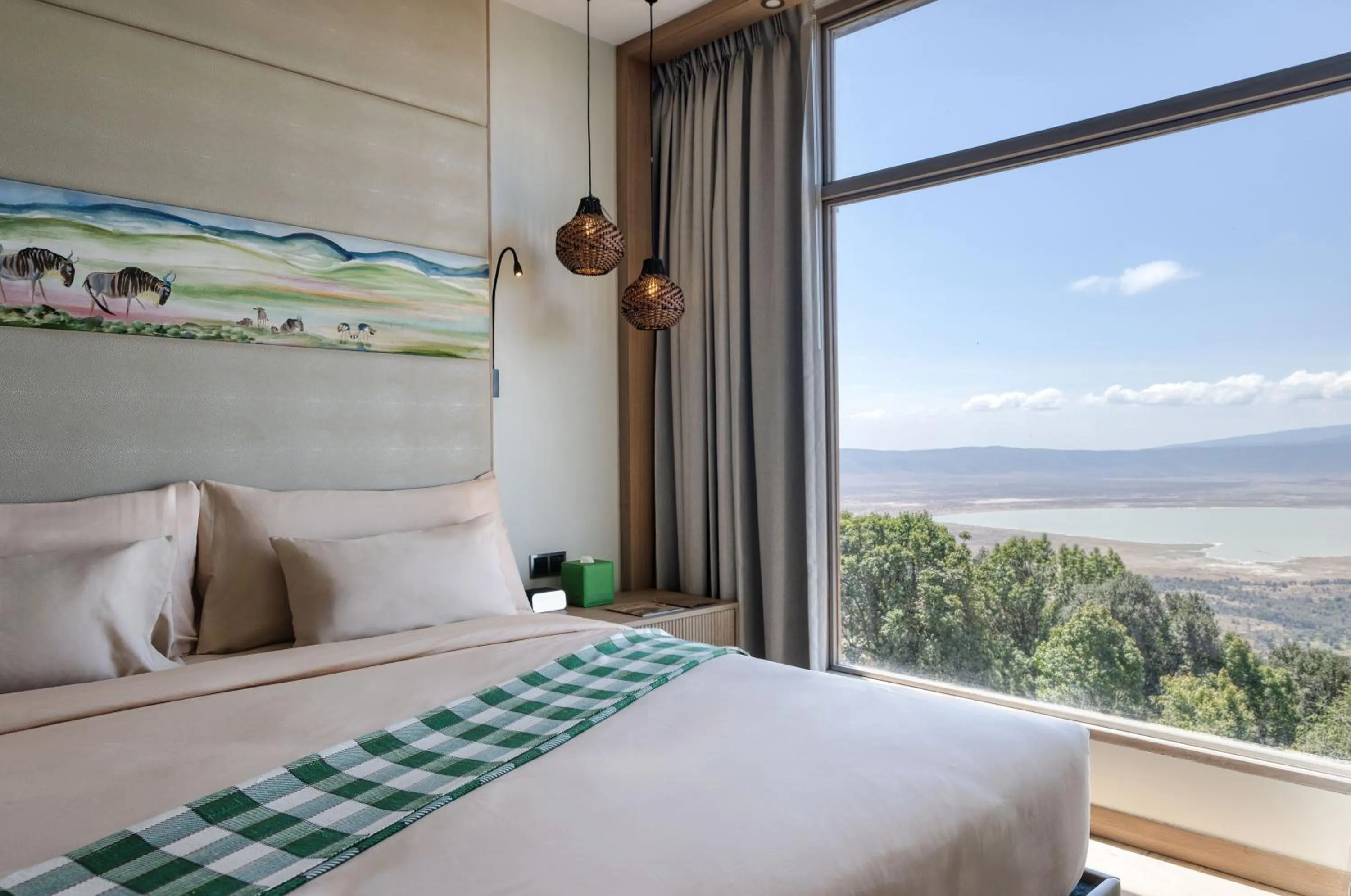 Bed in Ngorongoro Lodge member of Melia Collection - The Leading Hotels of the World