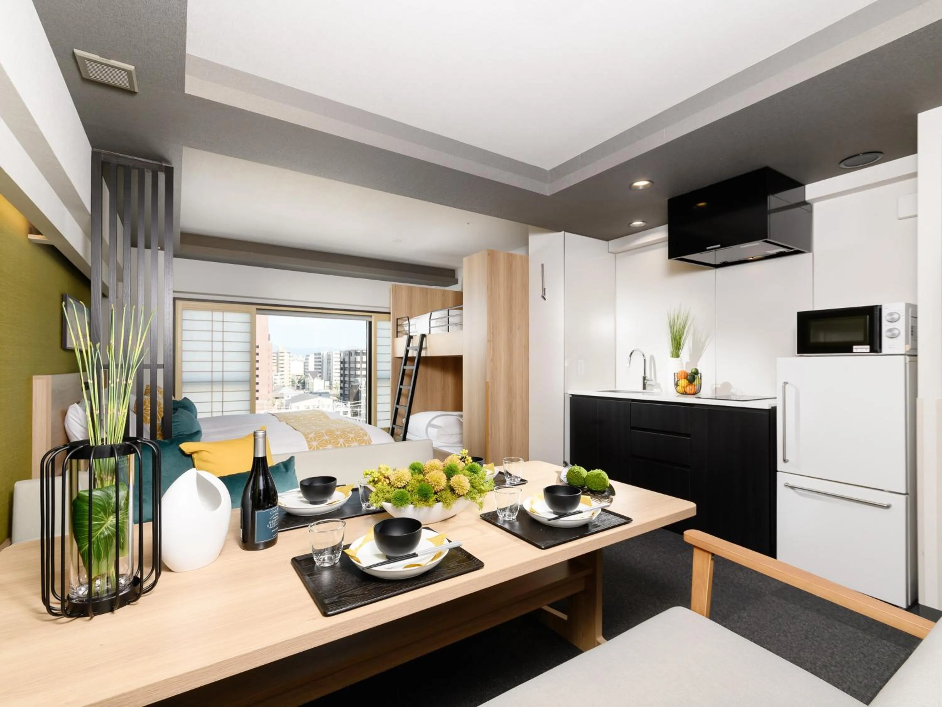 City View Family Apartment (Sofa-Bed) For 5 in MIMARU Kyoto Station