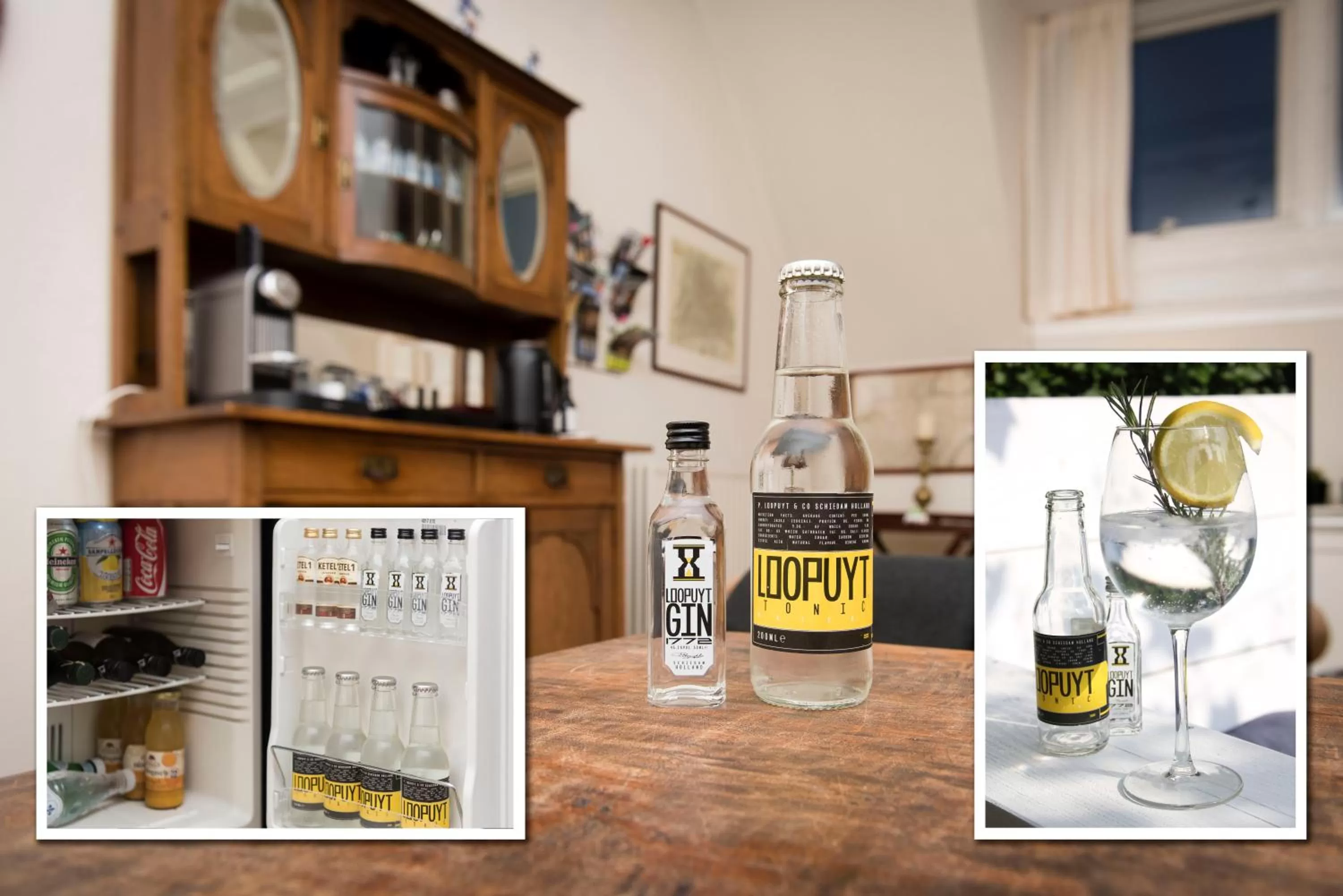 Alcoholic drinks in B&B De Schiedamse Suites
