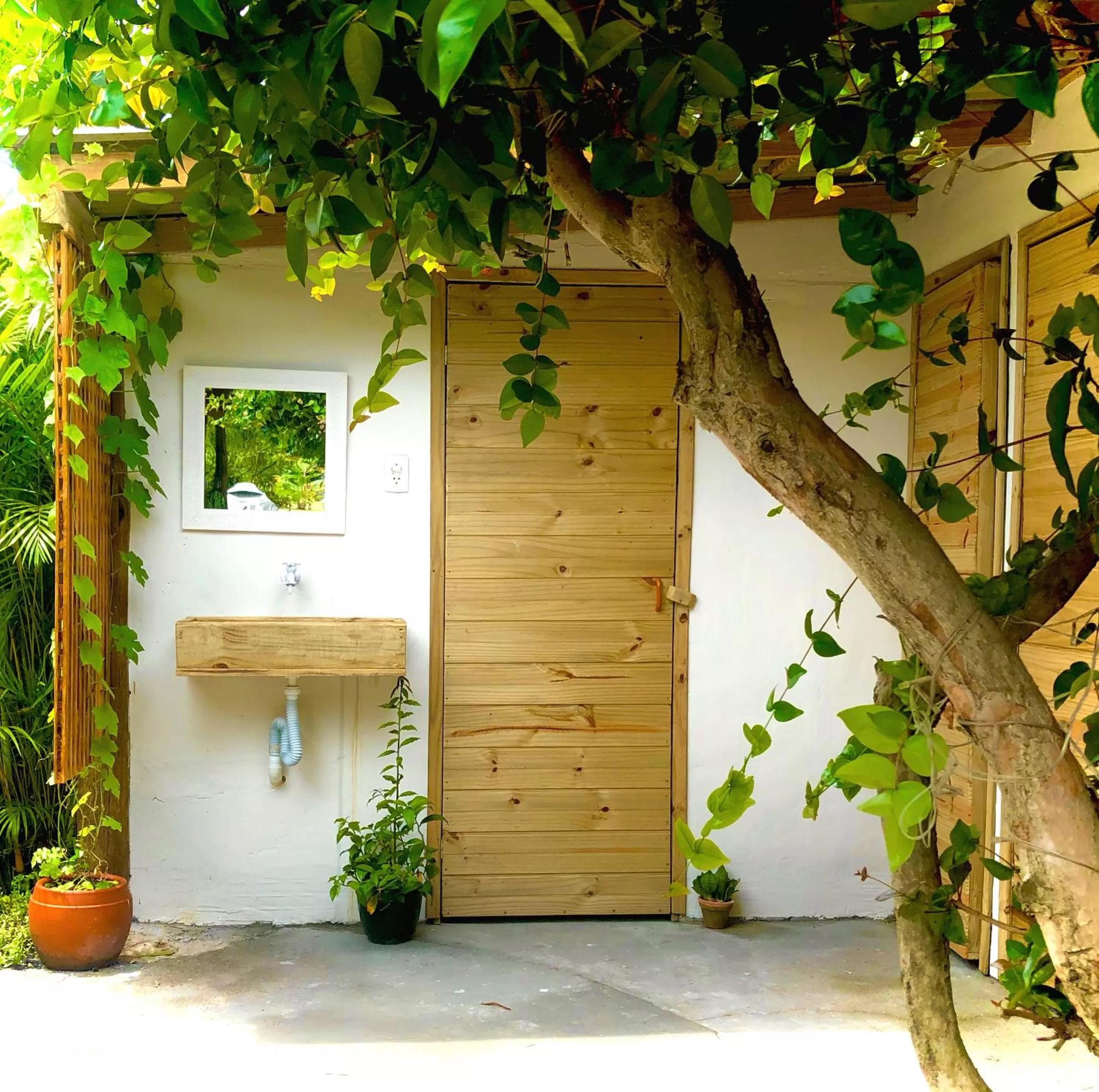 Toilet in Mandala Camping Pousada