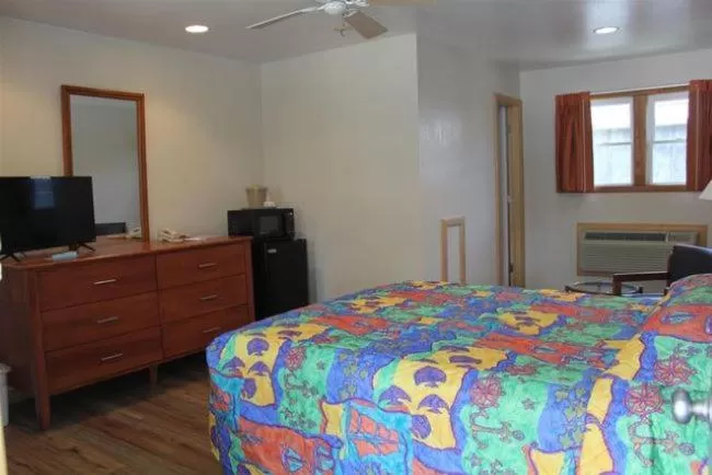 Bed in Pony Island Inn